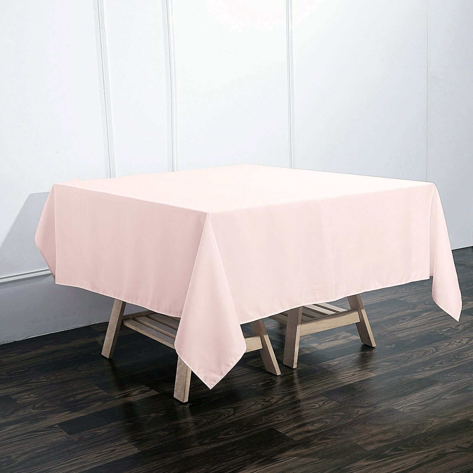 Polyester Square 70x70 Tablecloth Blush - Wrinkle-Resistant & Durable Table Cover