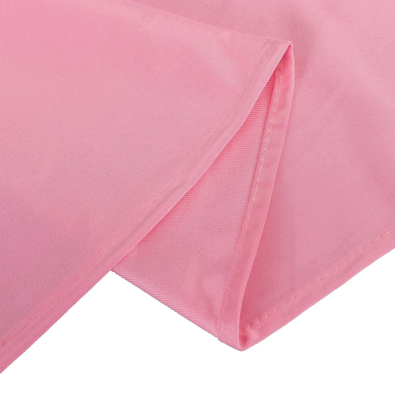 Premium Scuba Round 132 Tablecloth Pink - Wrinkle Free & Stain Resistant Seamless Table Cover