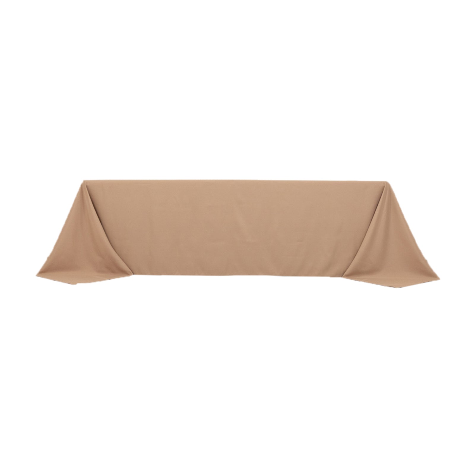 Premium Polyester 90x156 Rectangle Tablecloth Nude - Seamless 220GSM Stain-Resistant Table Cover