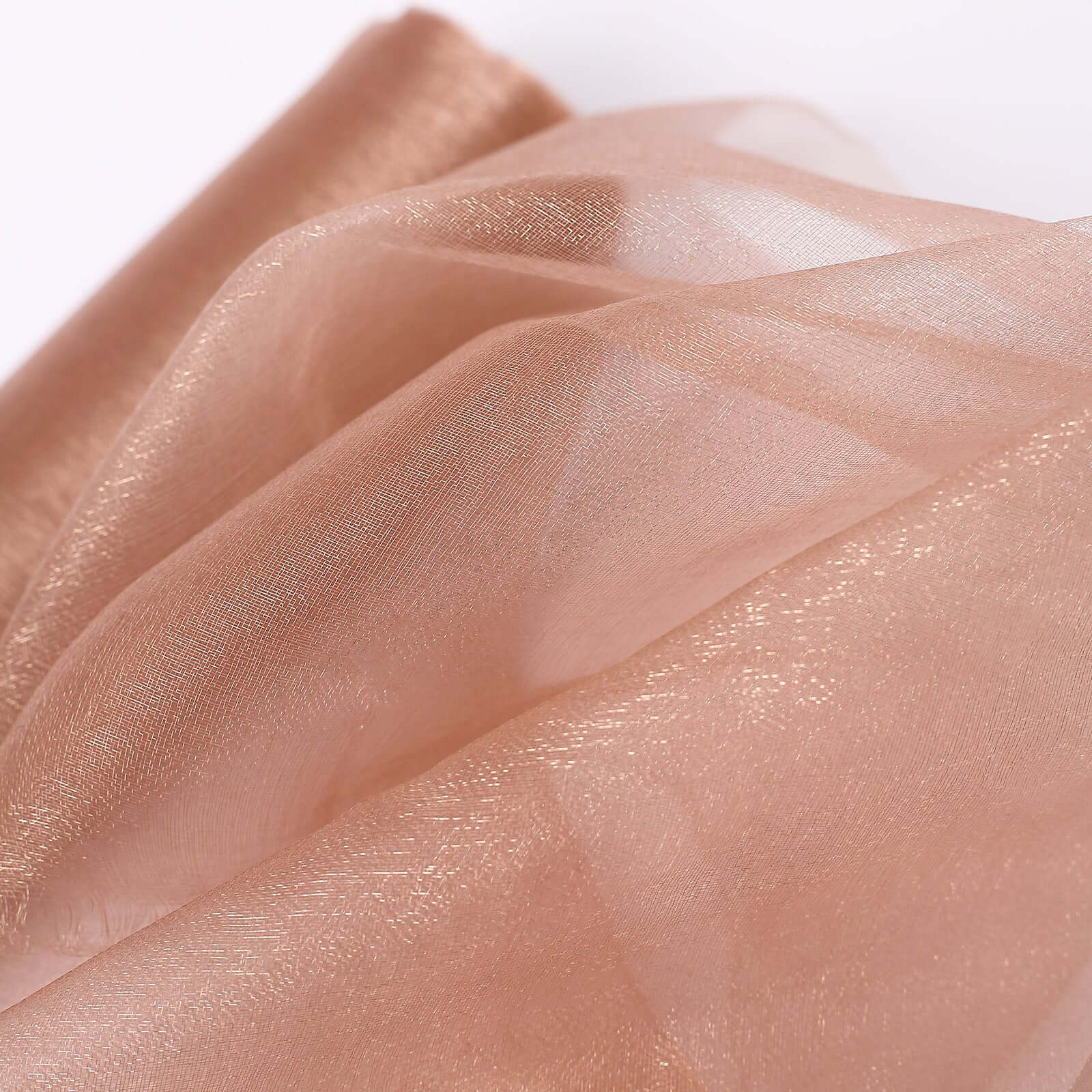 12x10yd Dusty Rose Sheer Chiffon Fabric Bolt, DIY Voile Drapery Roll