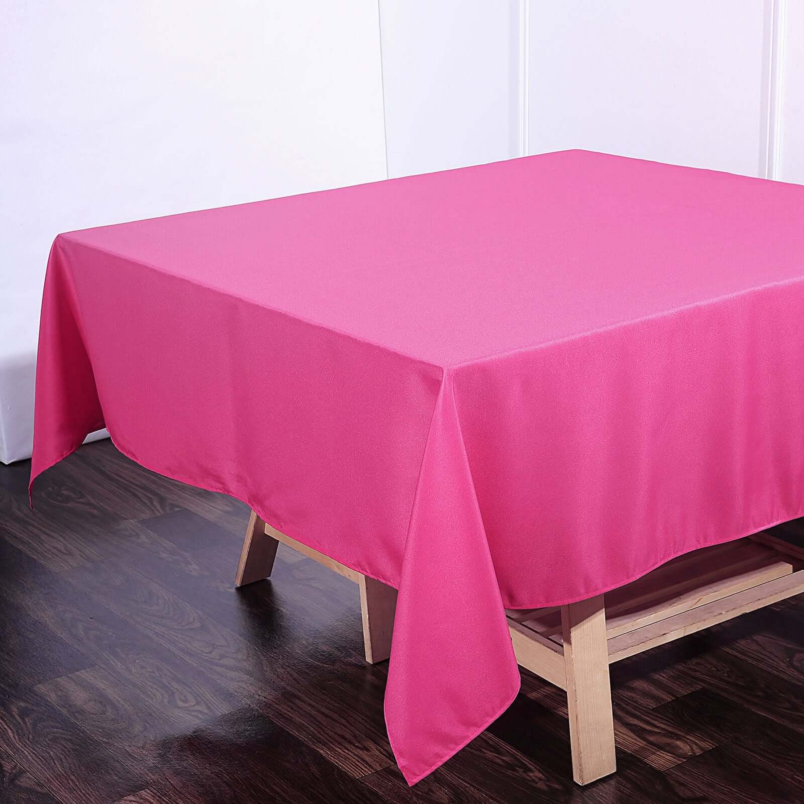 Polyester Square 70x70 Tablecloth Fuchsia - Wrinkle-Resistant & Durable Table Cover
