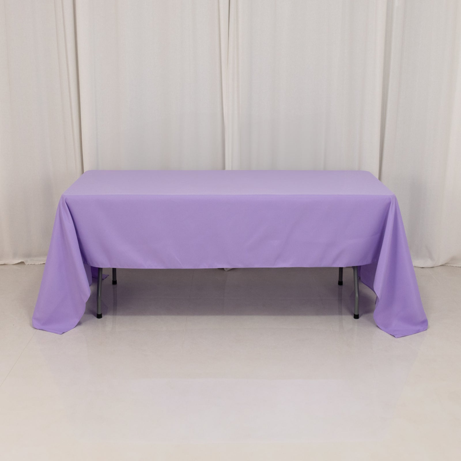 Premium Polyester 60x126 Rectangle Tablecloth Lavender Lilac - Stain-Resistant 220GSM Finish Table Cover