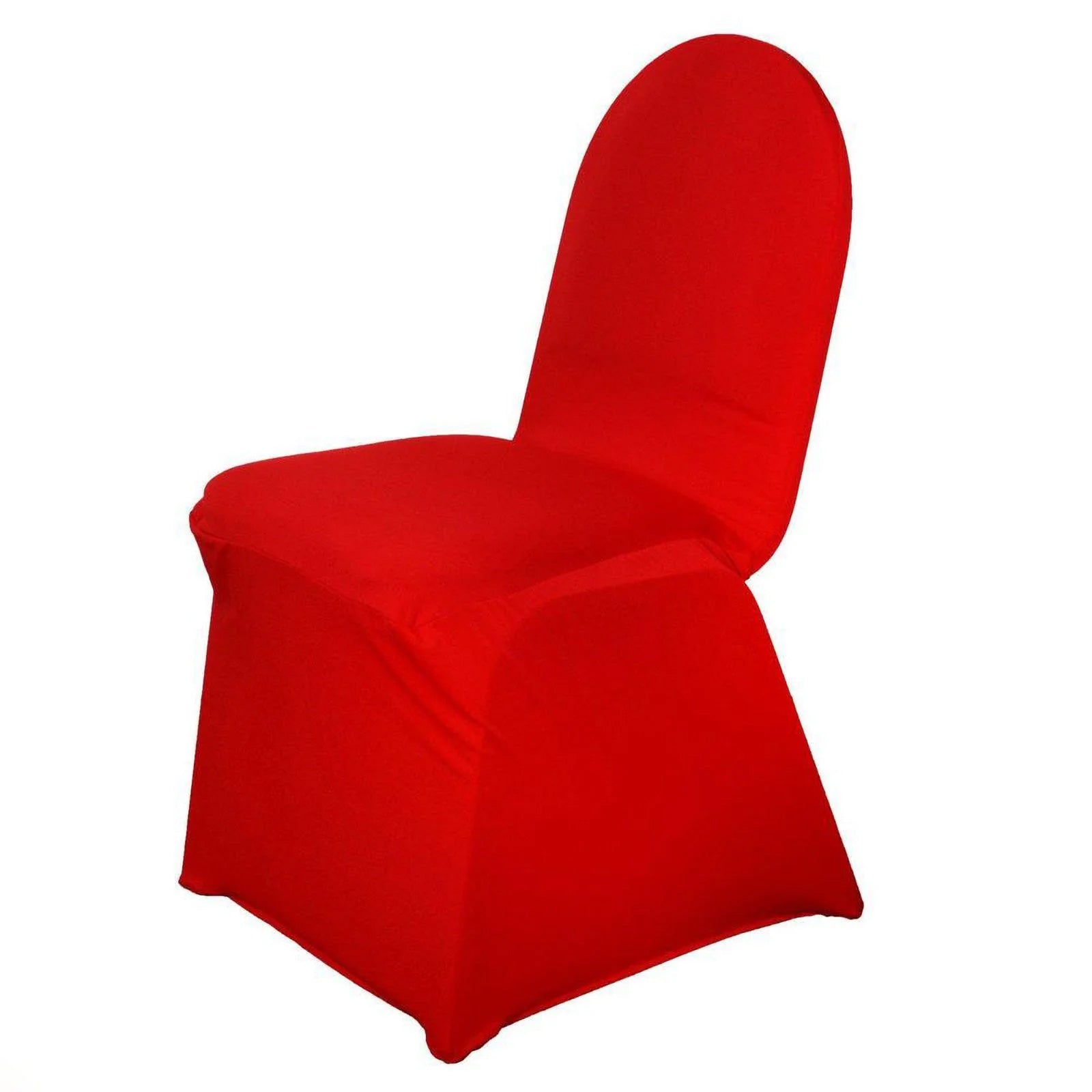 10 Pack Spandex Chair Covers for Banquet Chairs Red - Durable Reusable Stretch Slip-On Covers