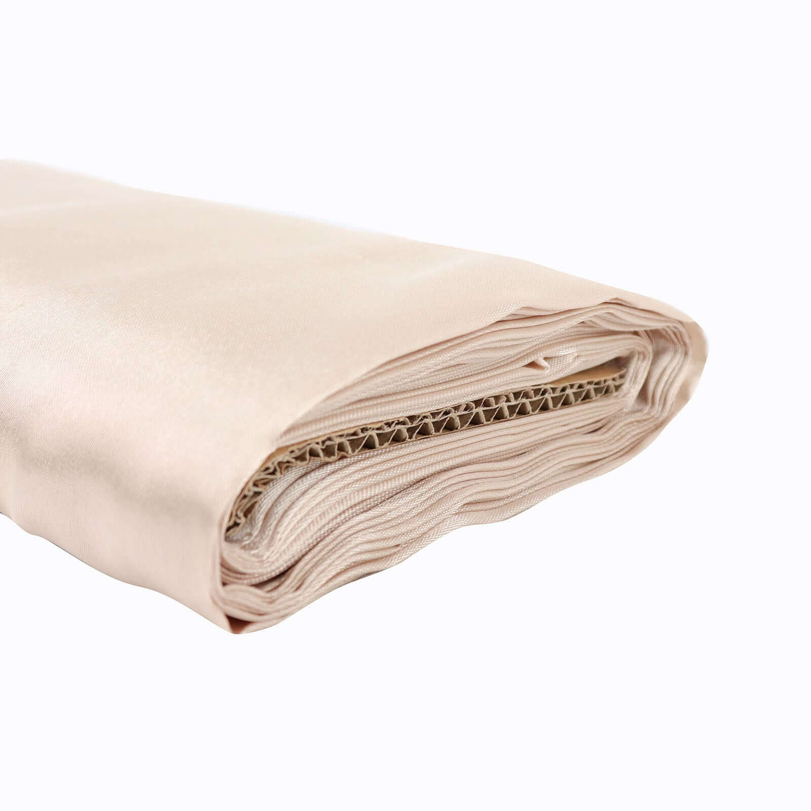 10 Yards x 54 Beige Satin Fabric Bolt