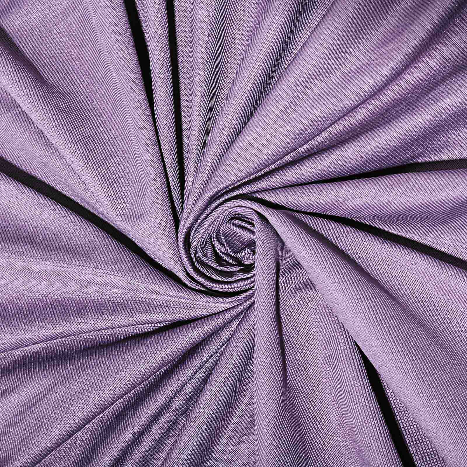 2 Pack Violet Amethyst Scuba Polyester Event Curtain Drapes, Durable Flame Resistant Backdrop Event Panels Wrinkle Free with Rod Pockets - 10ftx10ft