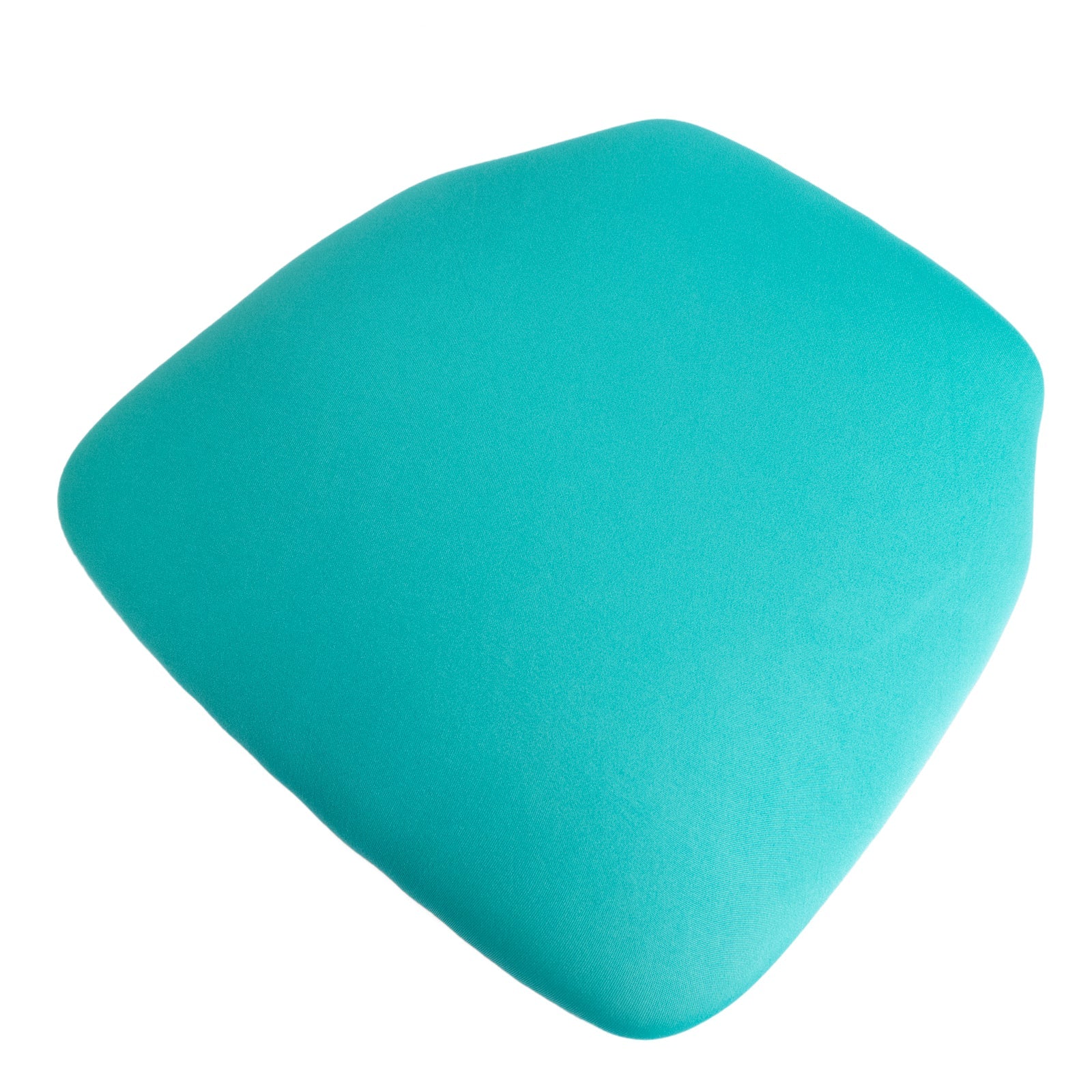 5 Pack Spandex Seat Pad Slipcovers for Chiavari Chairs Turquoise - Washable Stretch Fitted Design for Dining Chairs