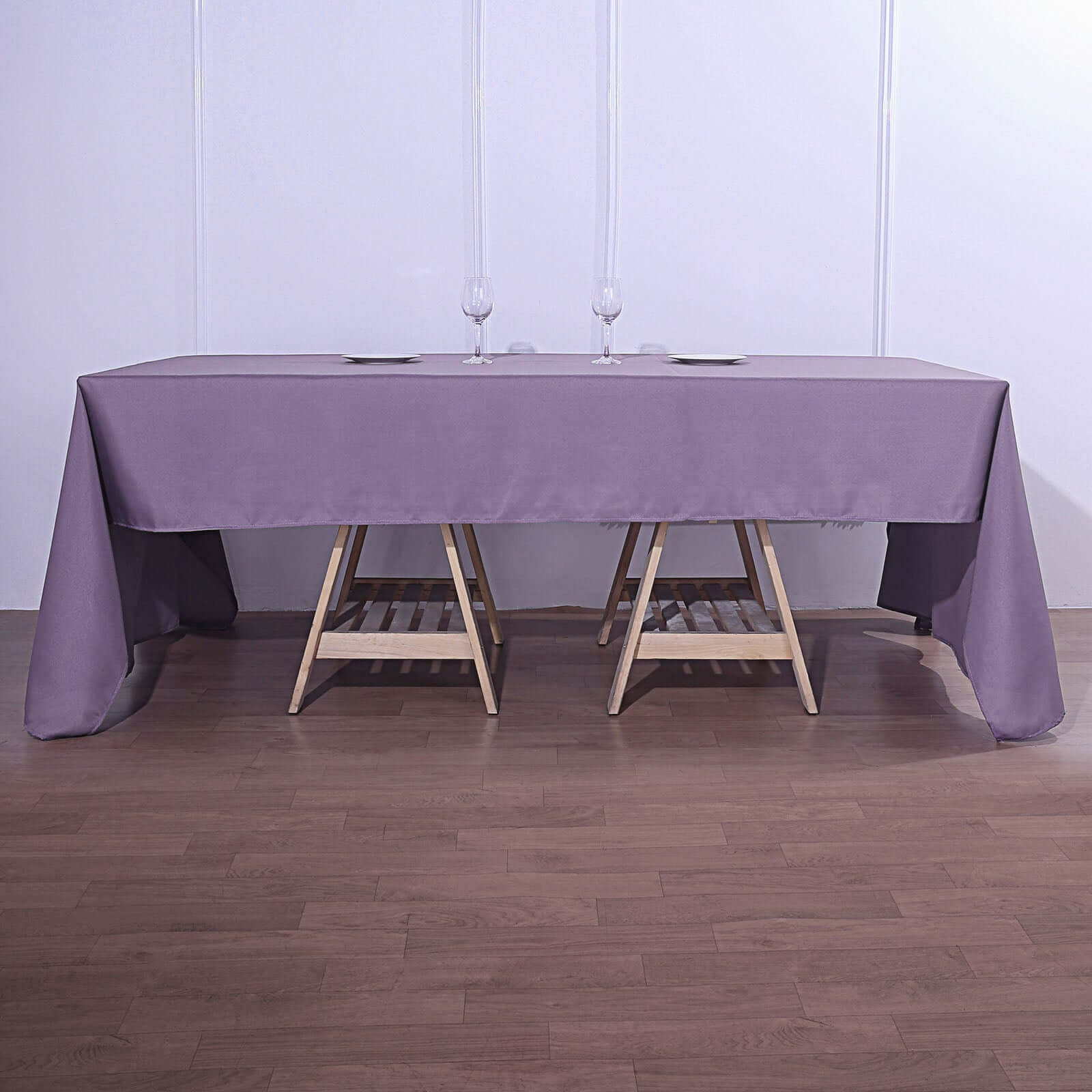 Polyester 72x120 Rectangle Tablecloth Violet Amethyst - Durable and Stylish Table Cover