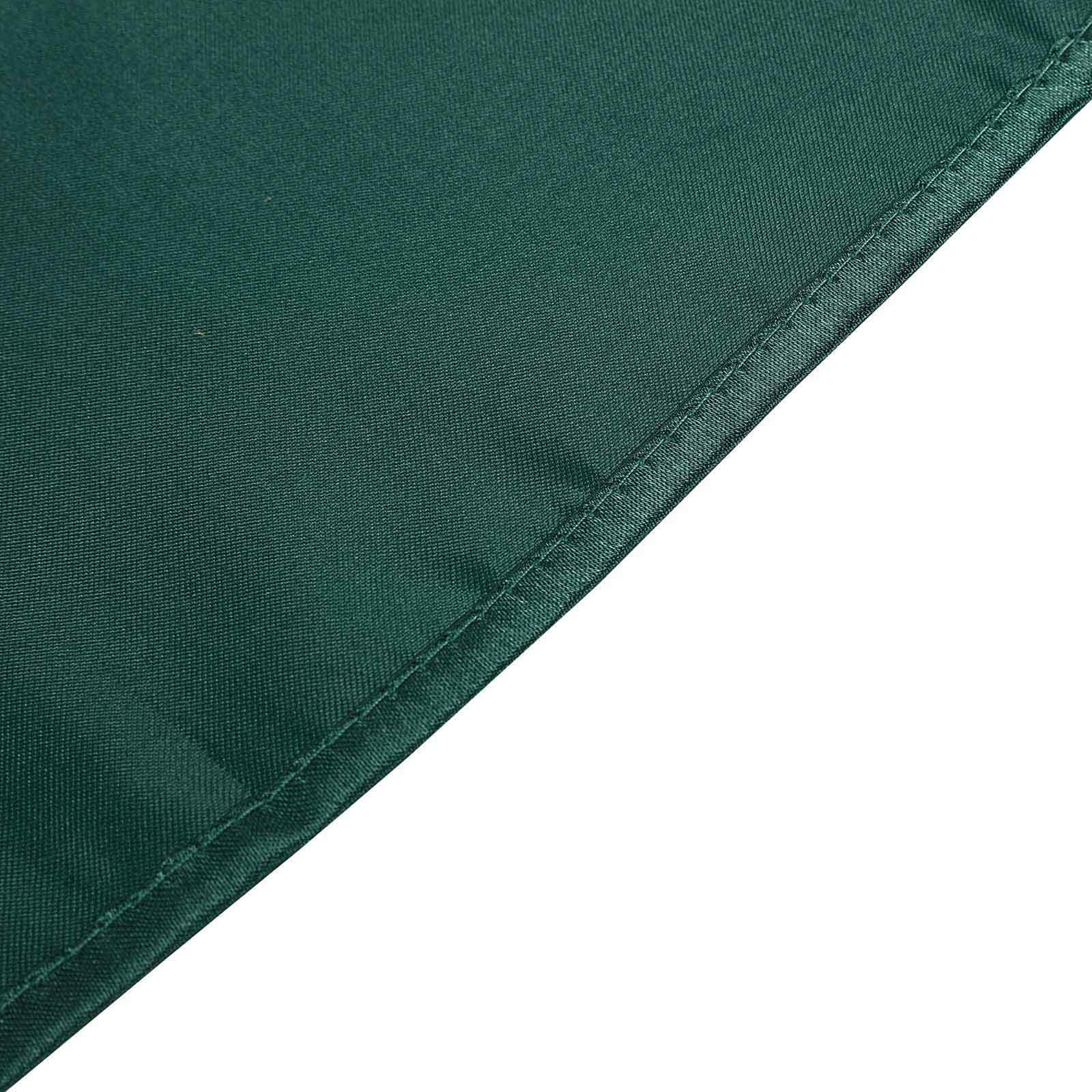 Satin Rectangular 60x102 Tablecloth Hunter Emerald Green - Smooth and Lustrous Table Cover