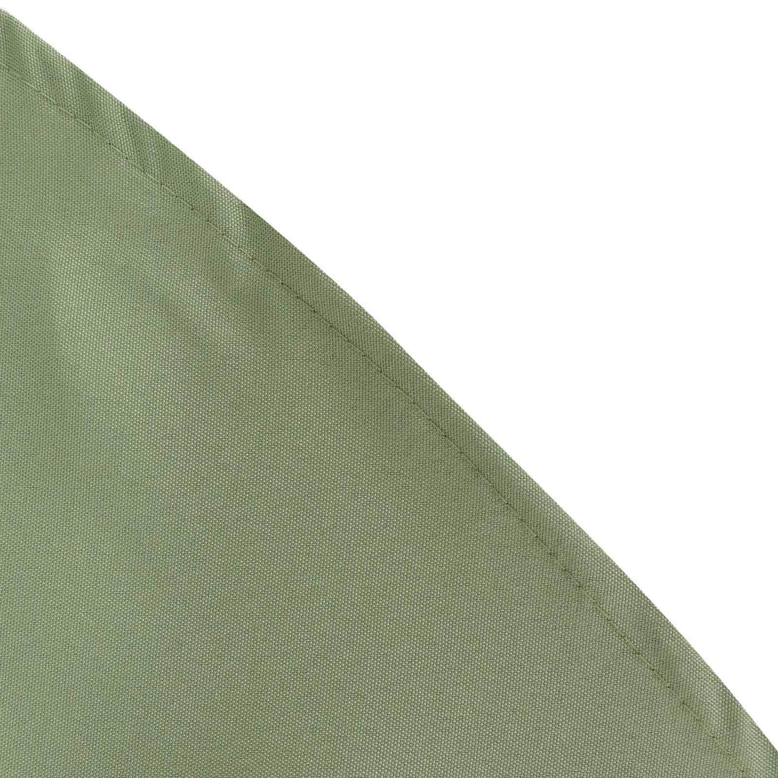 Polyester 108 Round Tablecloth Dusty Sage Green - Wrinkle-Resistant Table Cover