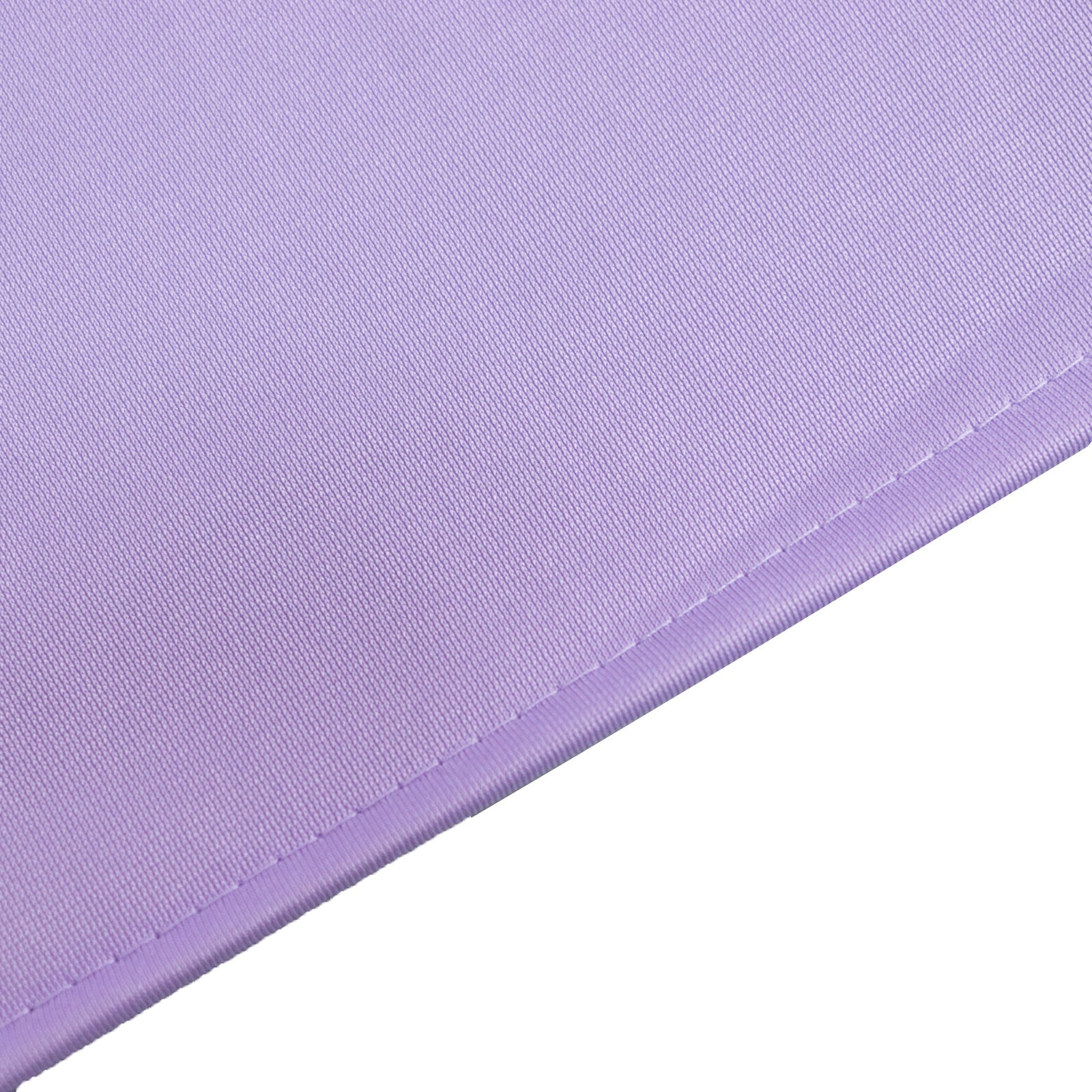 Premium Scuba Round 132 Tablecloth Lavender Lilac - Wrinkle Free & Stain Resistant Seamless Table Cover