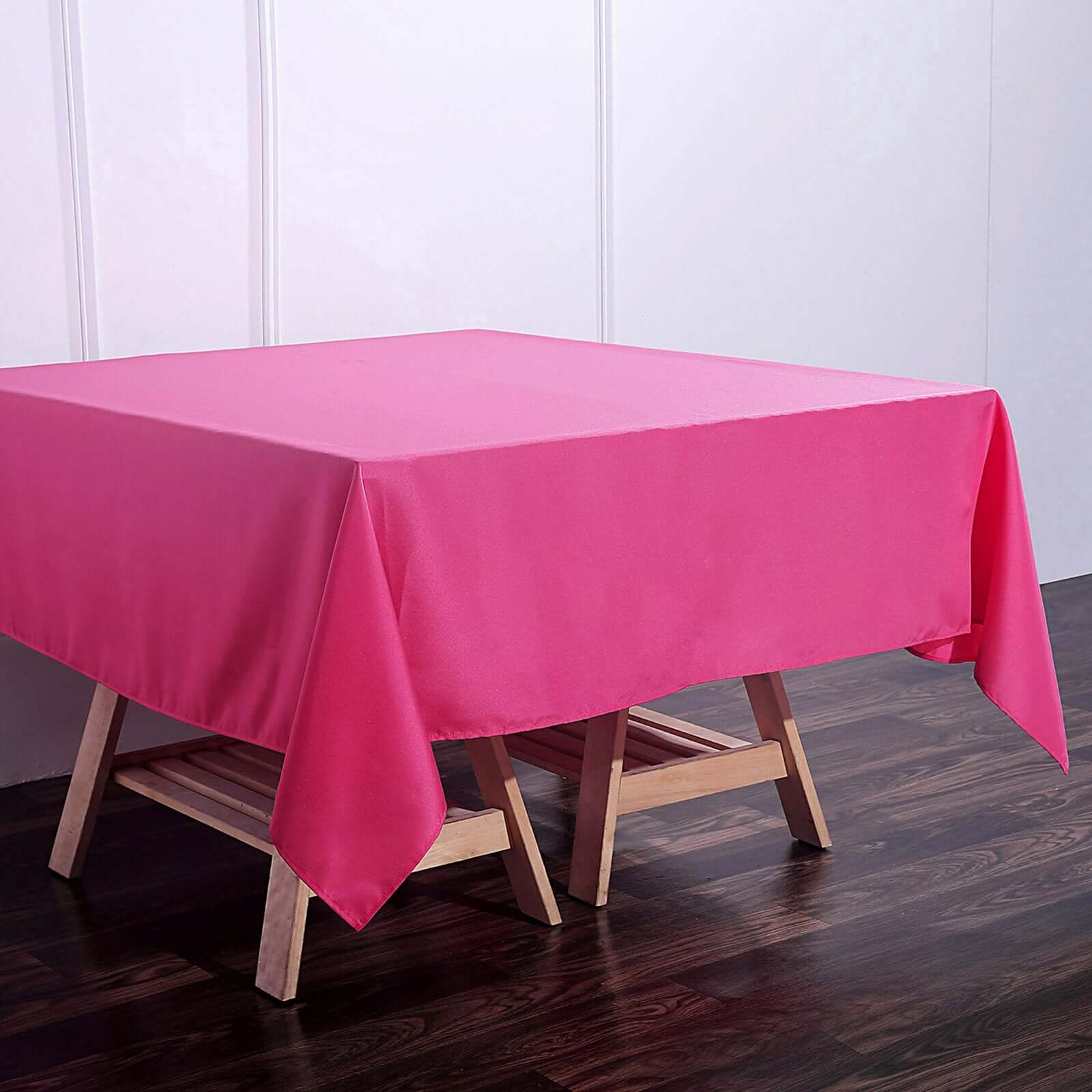 Polyester Square 70x70 Tablecloth Fuchsia - Wrinkle-Resistant & Durable Table Cover
