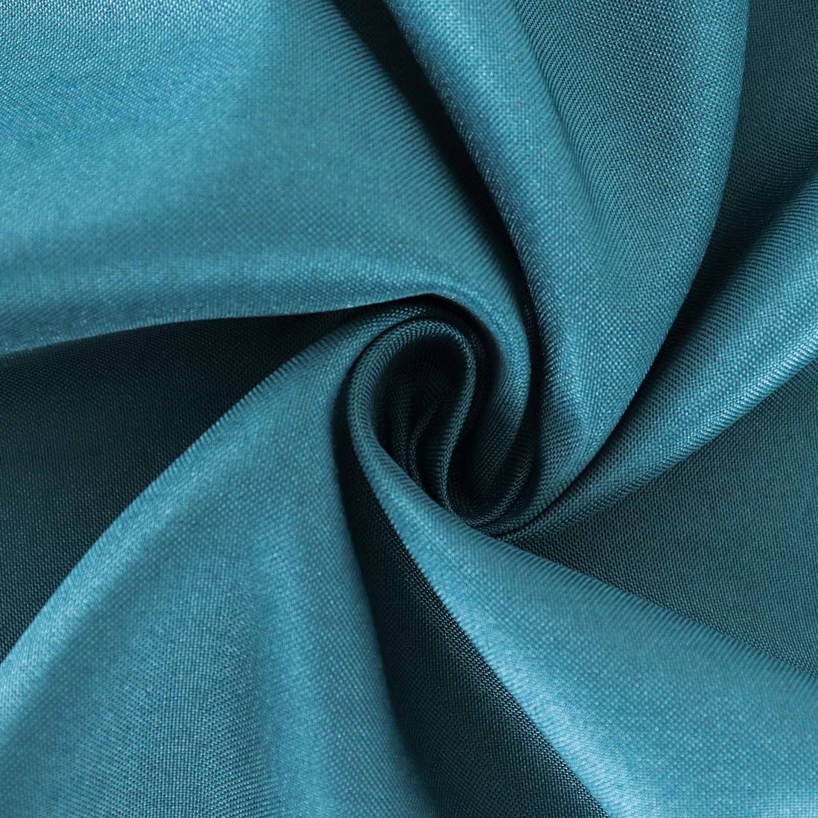 Polyester 108 Round Tablecloth Peacock Teal - Wrinkle-Resistant Table Cover