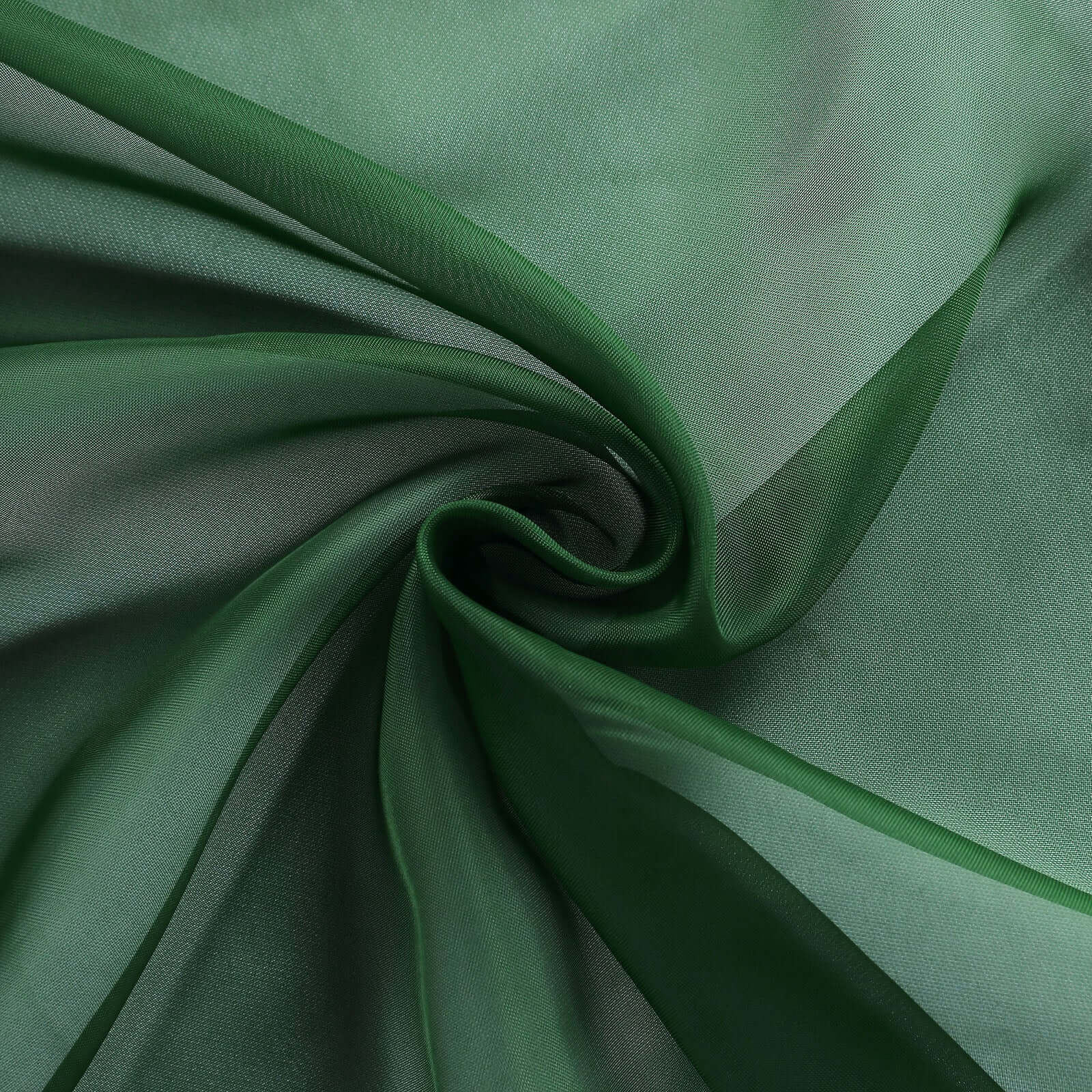 Premium Chiffon 6ft Table Runner Hunter Emerald Green - Flowy & Lightweight Table Decor