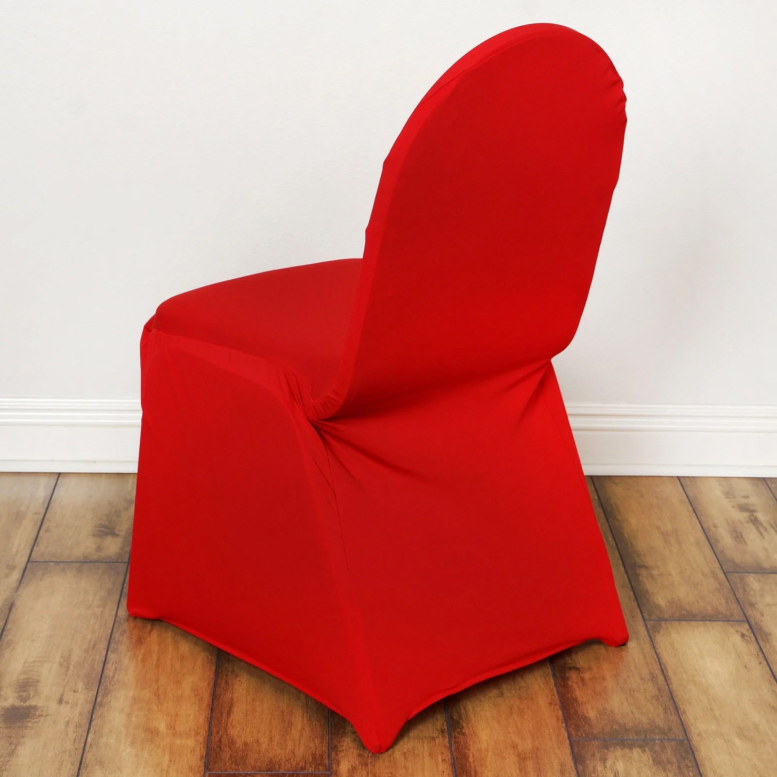 10 Pack Spandex Chair Covers for Banquet Chairs Red - Durable Reusable Stretch Slip-On Covers