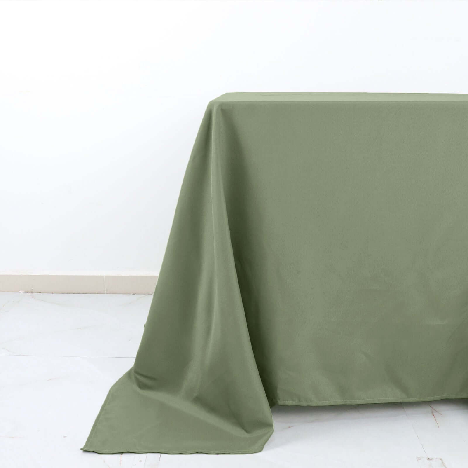 Polyester Square 90x90 Tablecloth Dusty Sage Green - Wrinkle-Resistant & Durable Table Cover