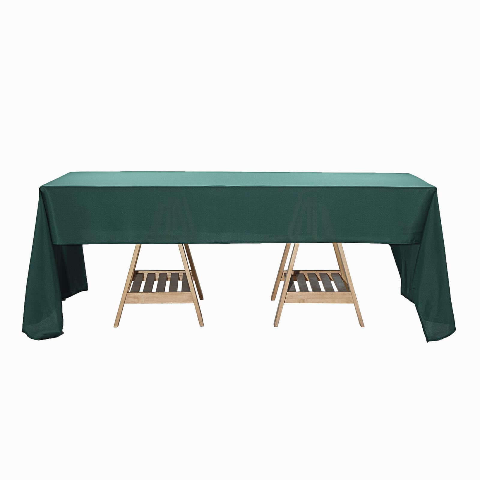 Polyester 60x126 Rectangle Tablecloth Hunter Emerald Green - Wrinkle-Resistant Table Cover