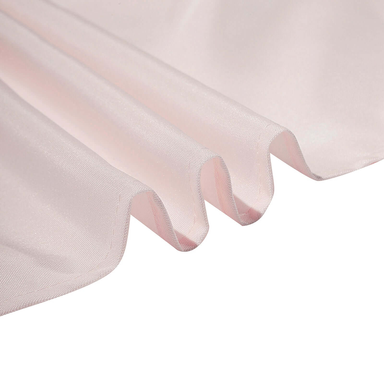 Polyester 90x90 Table Overlay Square Tablecloth Blush - Wrinkle-Resistant & Durable Table Cover