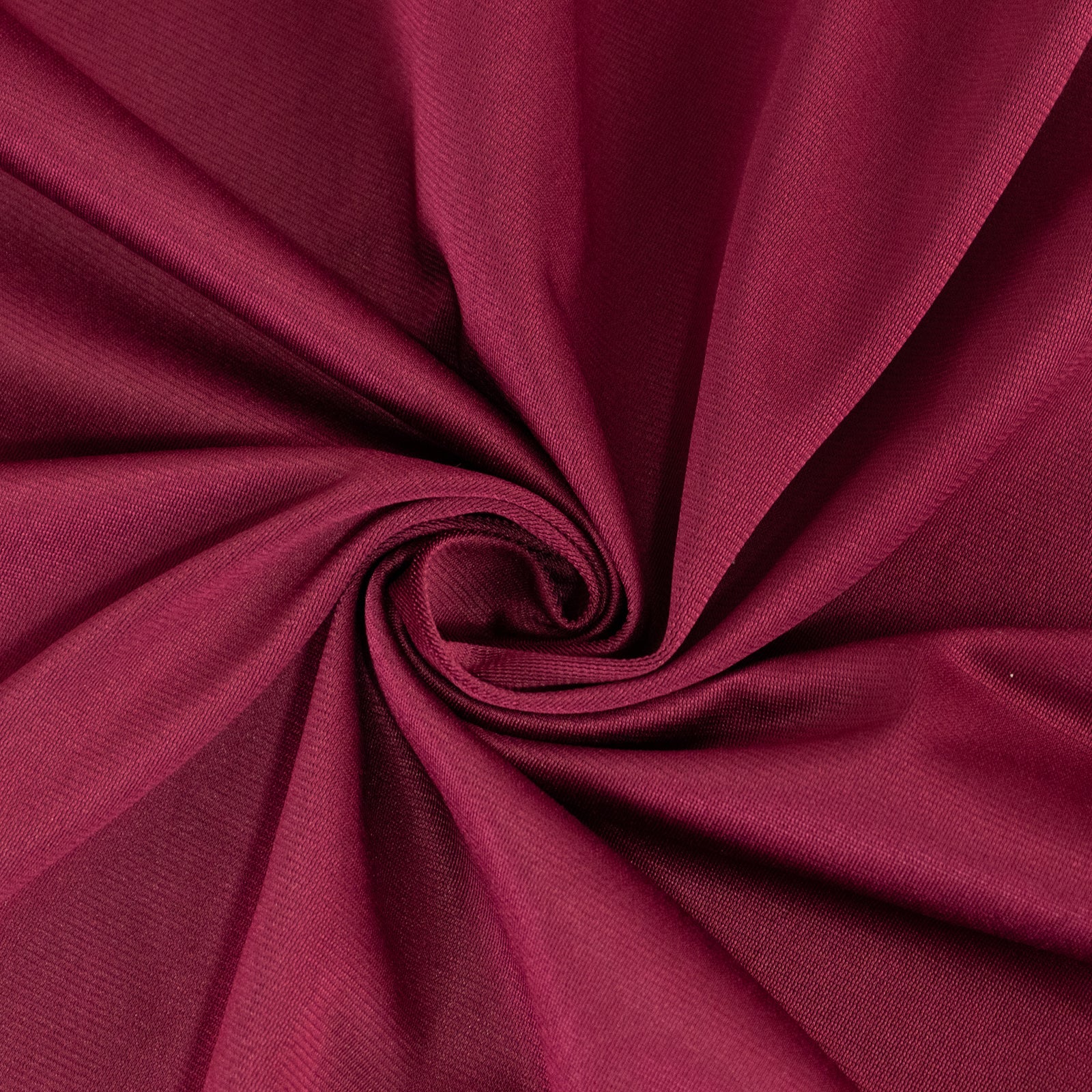 Premium Scuba Round 108 Tablecloth Burgundy - Wrinkle Free & Stain Resistant Table Cover