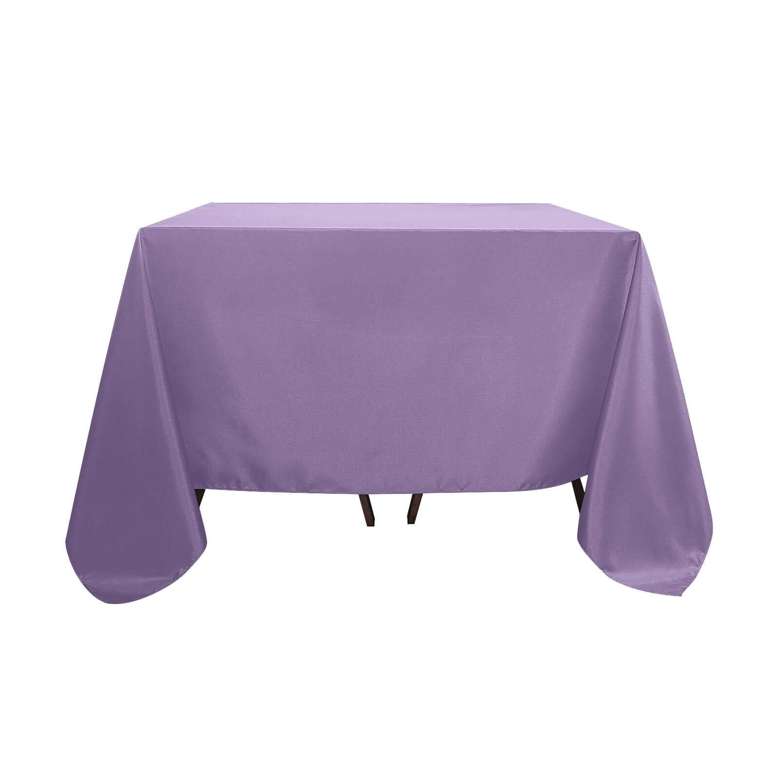Polyester Square 90x90 Tablecloth Violet Amethyst - Wrinkle-Resistant & Durable Table Cover