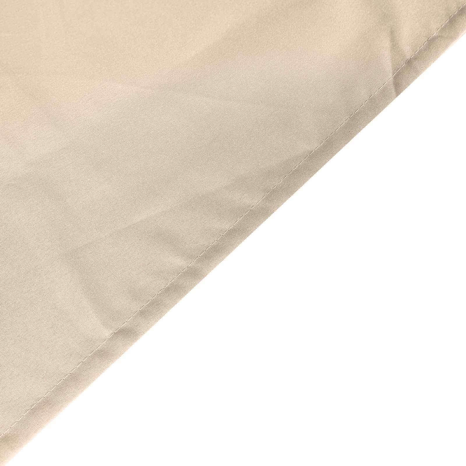 Fitted Polyester 96x30 Rectangle Tablecloth Nude - Durable and Easy to Maintain Table Cover