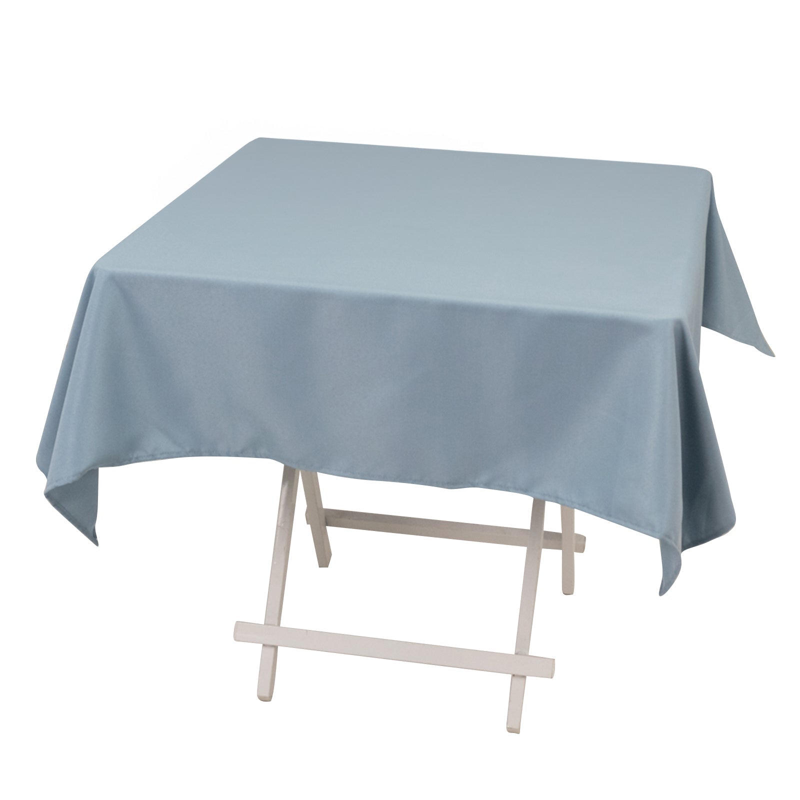 Premium Polyester 54x54 Square Tablecloth Dusty Blue - Stain and Wrinkle-Resistant 220GSM Table Cover