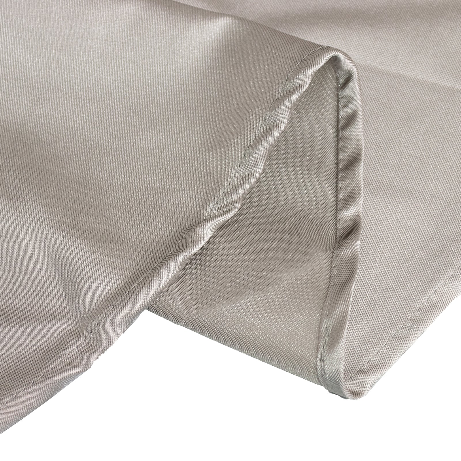 Premium Scuba Round 108 Tablecloth Shimmering Silver - Wrinkle Free & Stain Resistant Table Cover