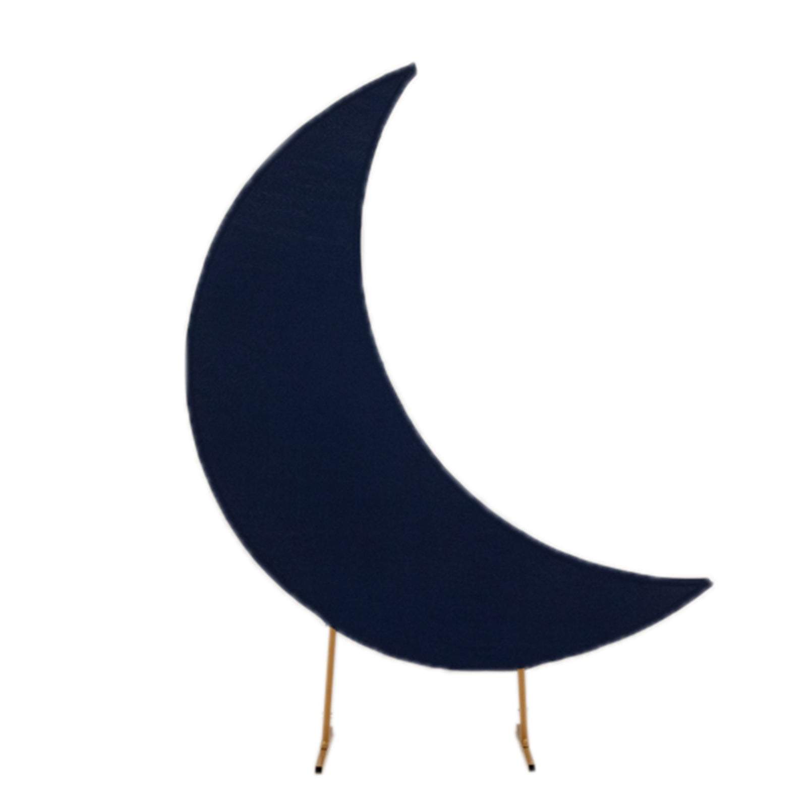 6.5ft Navy Blue Spandex Crescent Moon Chiara Backdrop Stand Cover, Custom Stretch Fitted Wedding Arch Cover