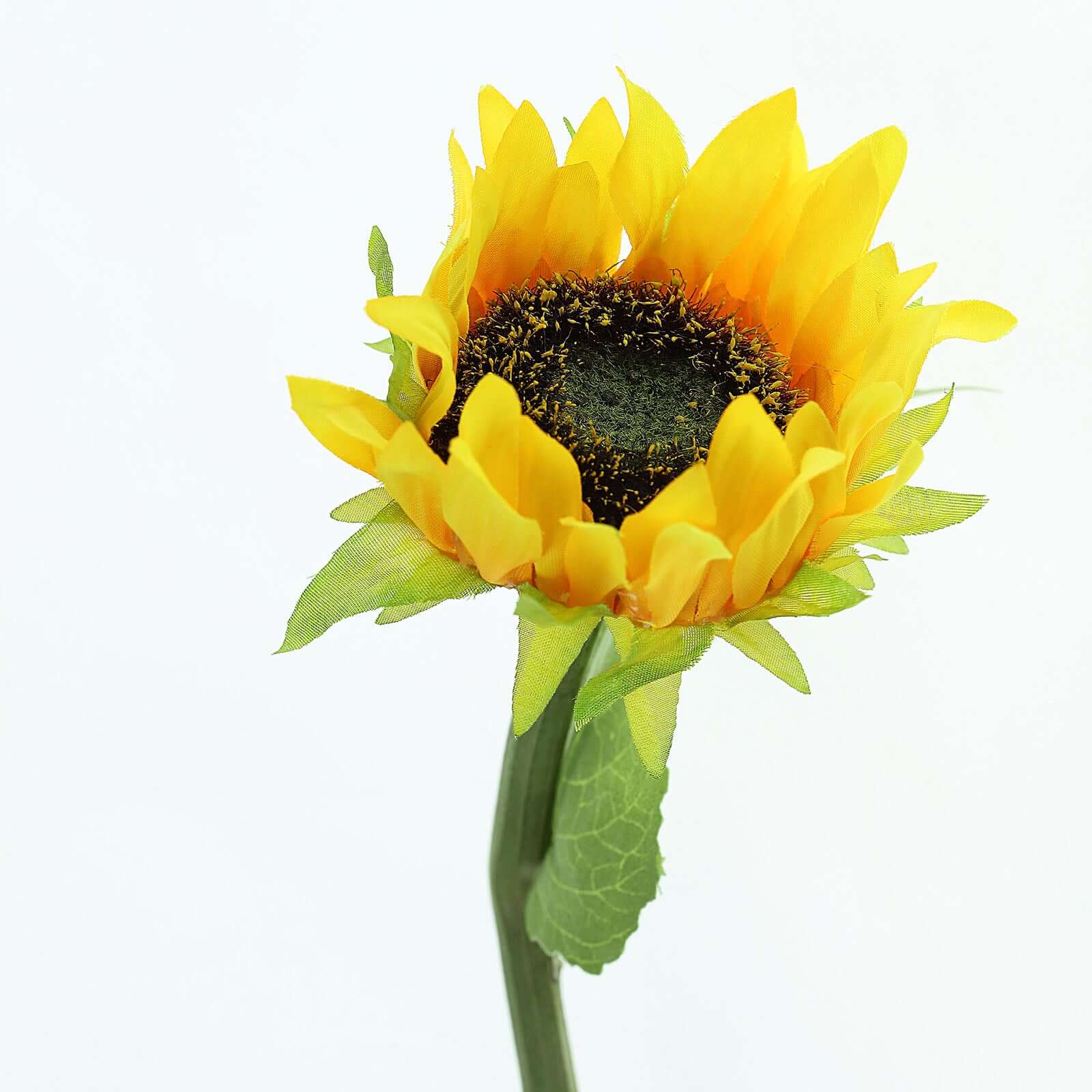 3 Stems 17 Yellow Artificial Silk Sunflower Flower Bouquet Branches