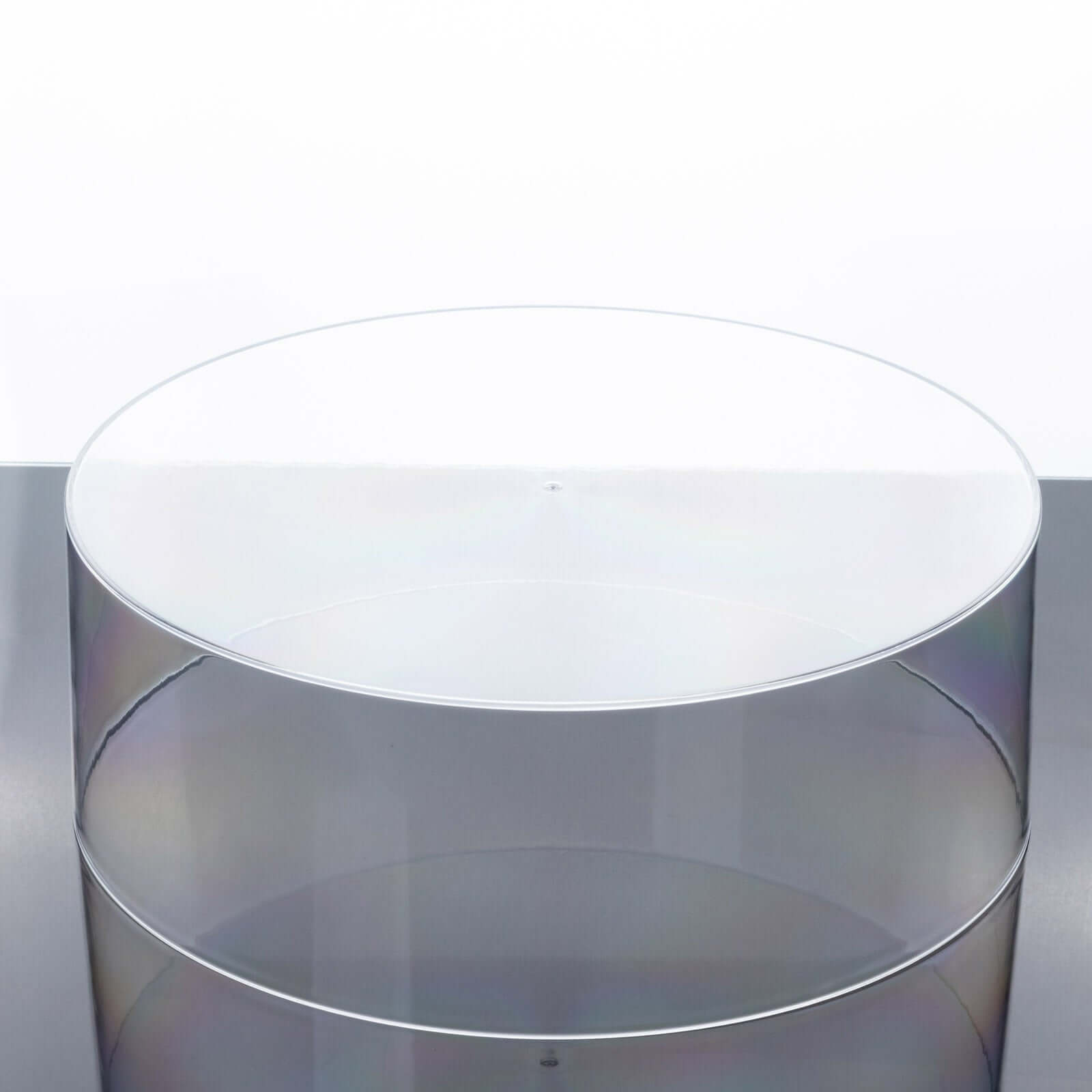 Acrylic Cake Stand Display Box Transparent Clear 14 Round - Versatile Pedestal Riser for Events