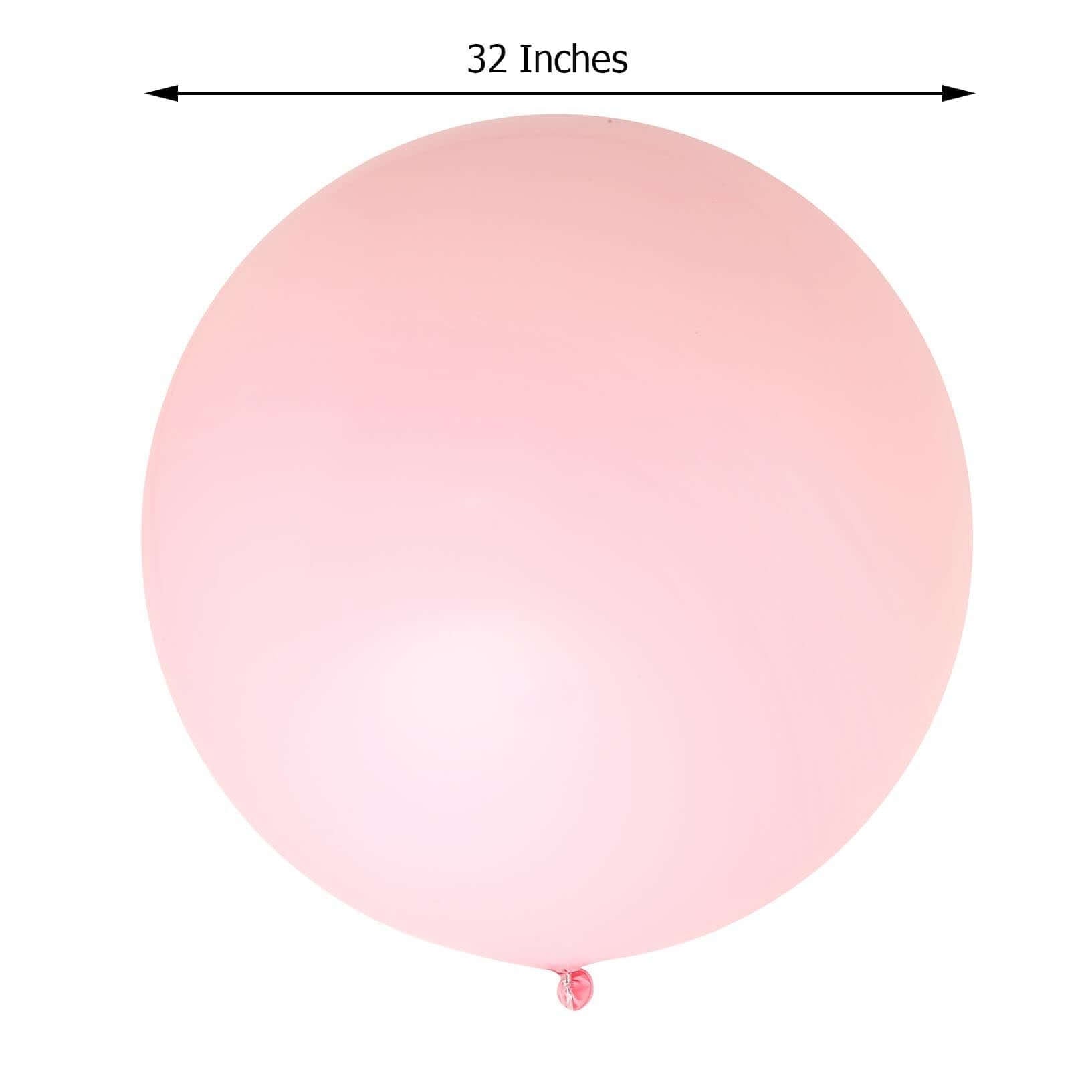 2 Pack 32 Large Matte Pastel Blush Helium or Air Latex Balloons