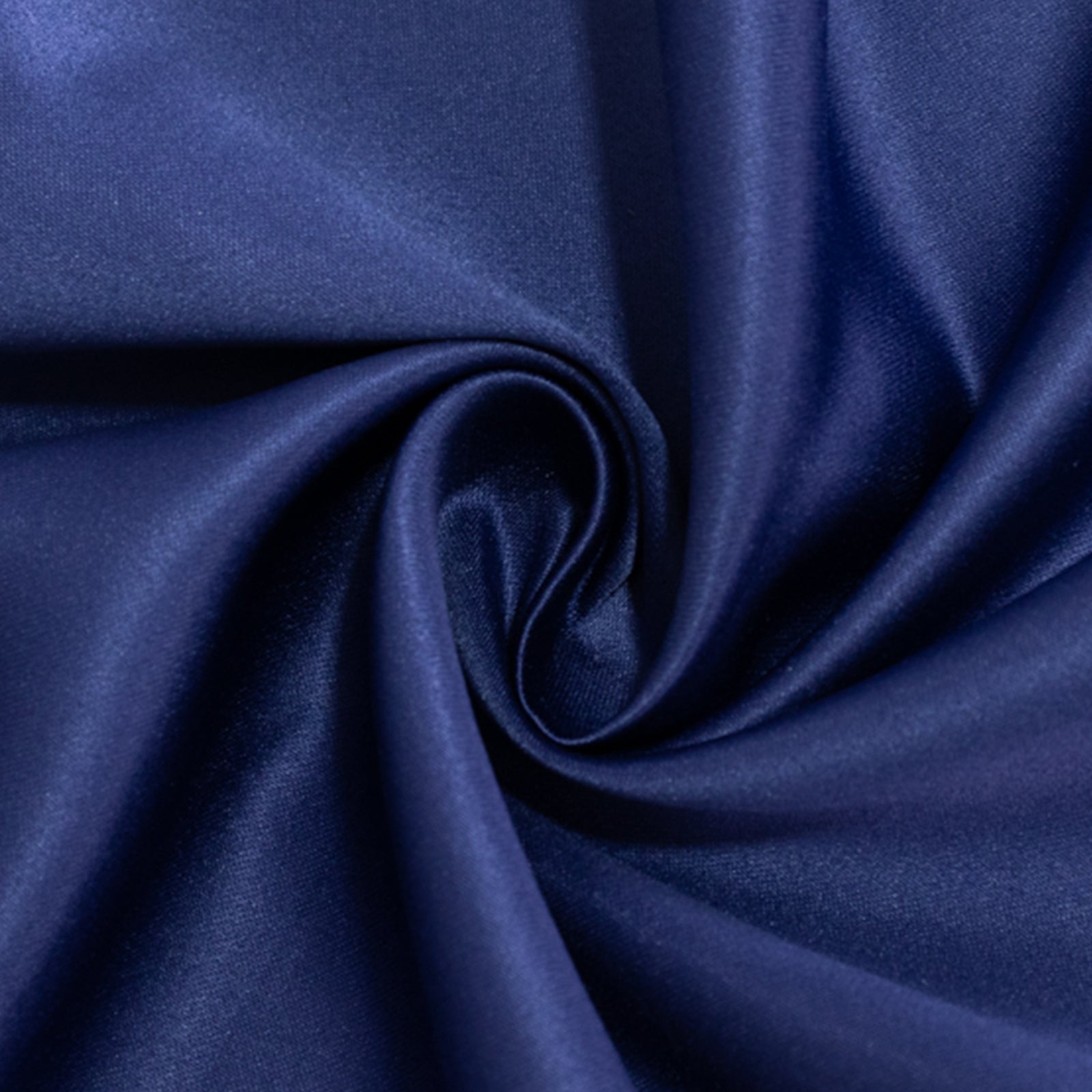 Lamour Satin 54x54 Table Overlay Square Tablecloth Navy Blue - Durable & Silk-Like Table Cover