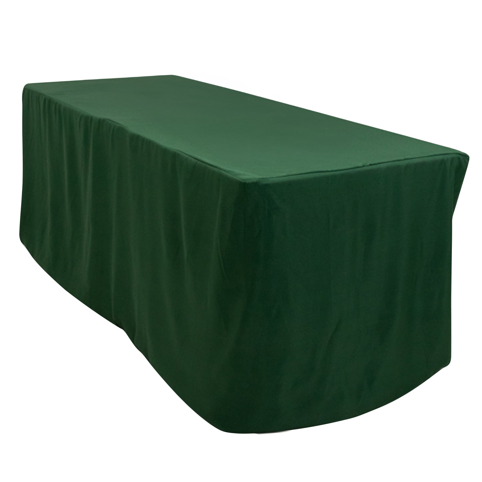 Fitted Polyester 72x30 Rectangle Tablecloth Hunter Emerald Green - Durable Table Cover