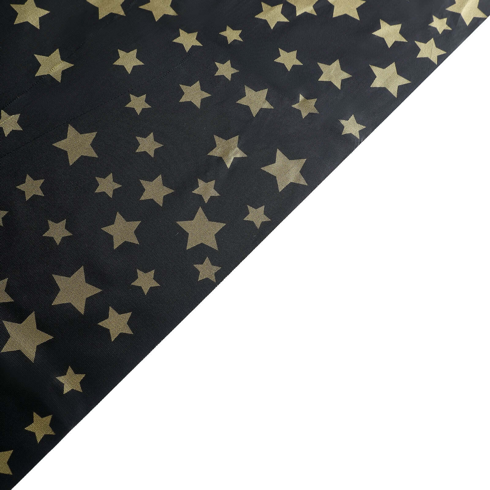 5-Pack Plastic Table Covers Black Rectangle with Gold Stars - Decorative PVC Disposable Tablecloths 54x108