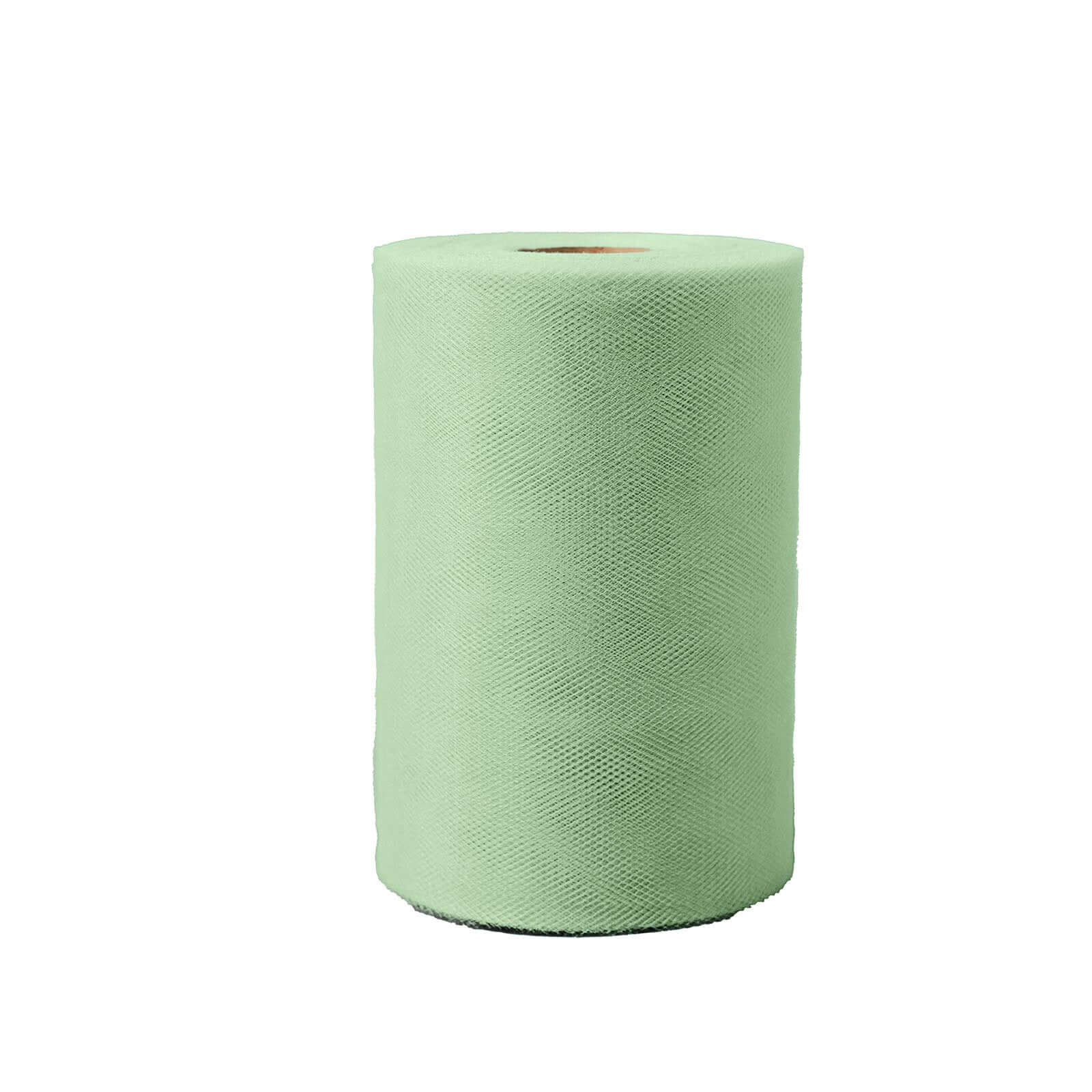 6x100 Yards Sage Green Tulle Fabric Bolt, Sheer Fabric Spool Roll For Crafts