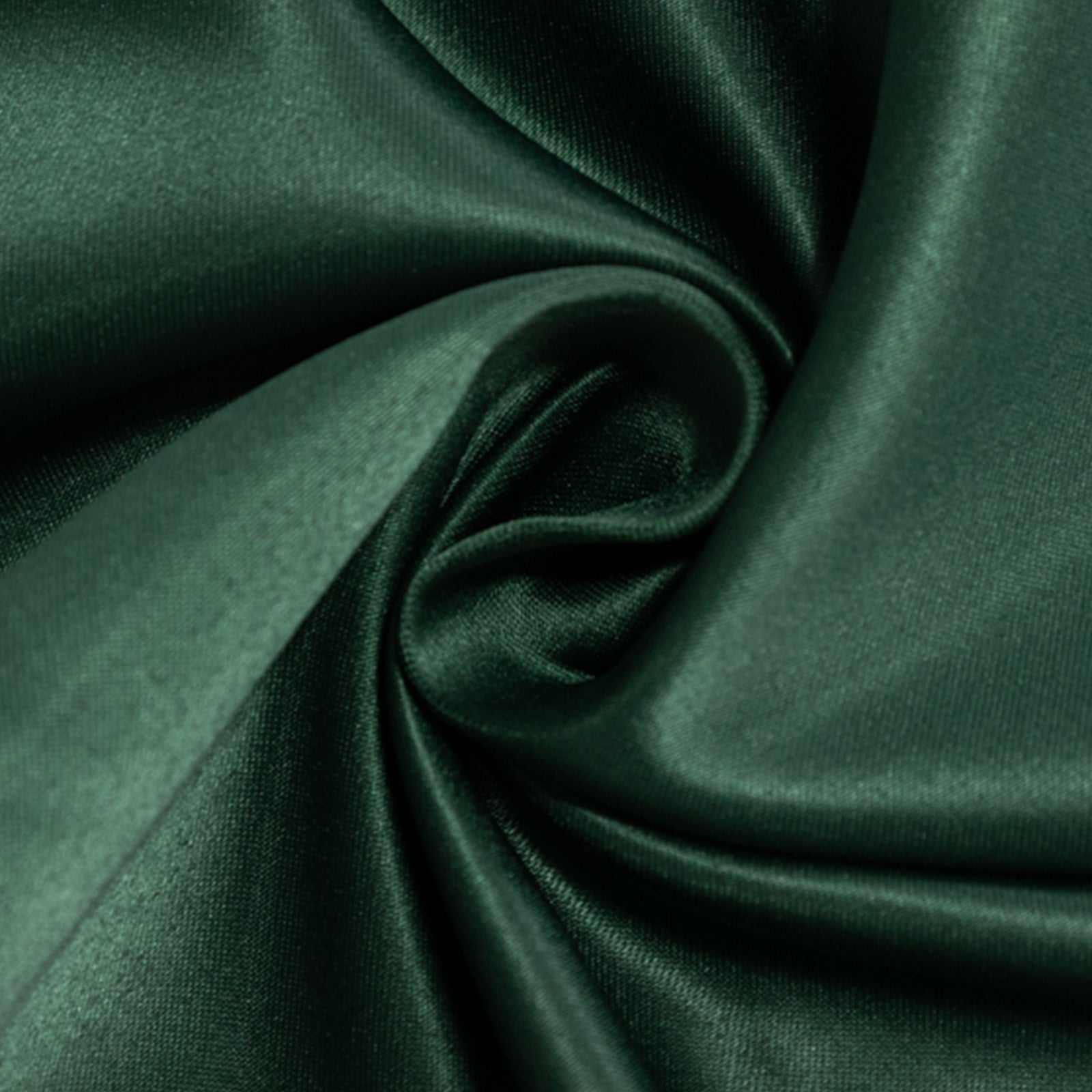 Lamour Satin 120 Round Tablecloth Hunter Emerald - Seamless Table Cover with Soft Tempered Sheen