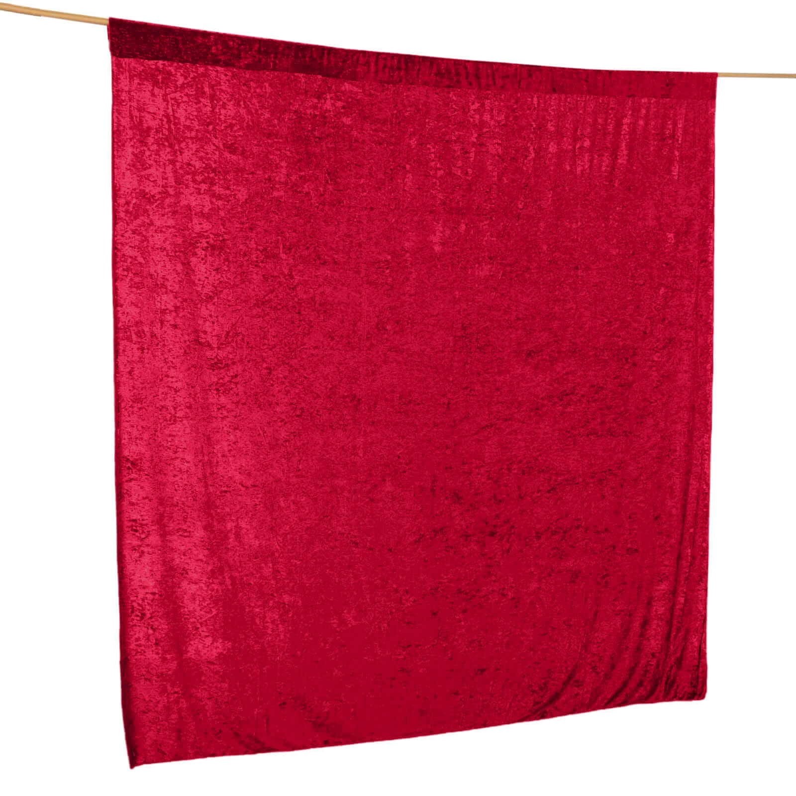 8ftx8ft Burgundy Premium Smooth Velvet Event Curtain Drapes, Privacy Backdrop Event Panel with Rod Pocket