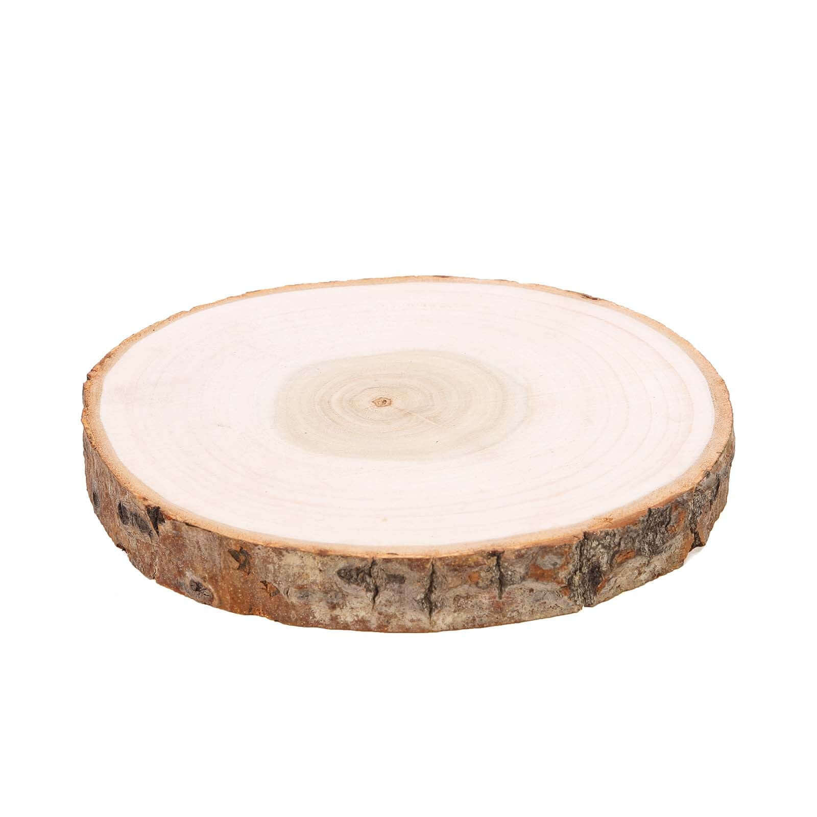 Rustic Poplar Wood Slices Round - Versatile Centerpieces for Tablescapes 9 Dia