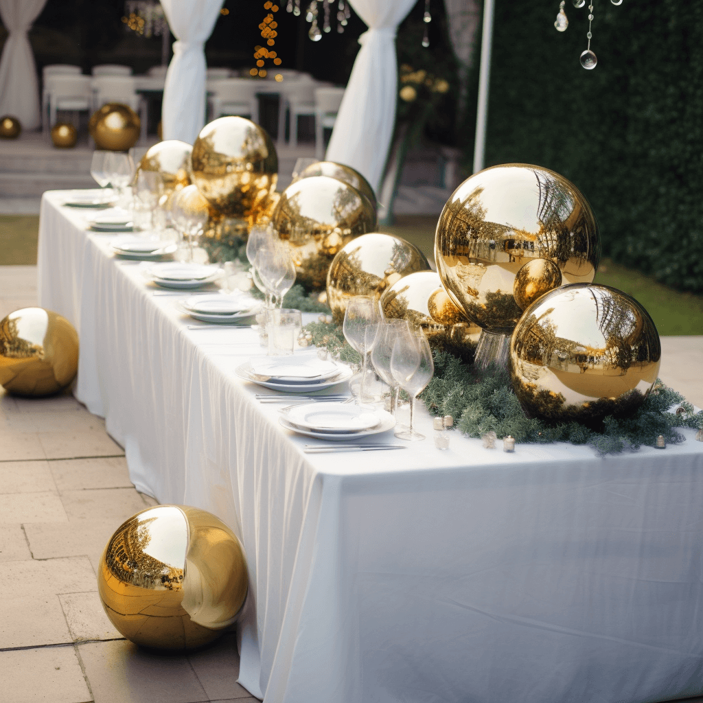 Gazing Globe Mirror Ball Reflective Hollow Stainless Steel Gold Sphere - Decorative Garden Display Piece 16