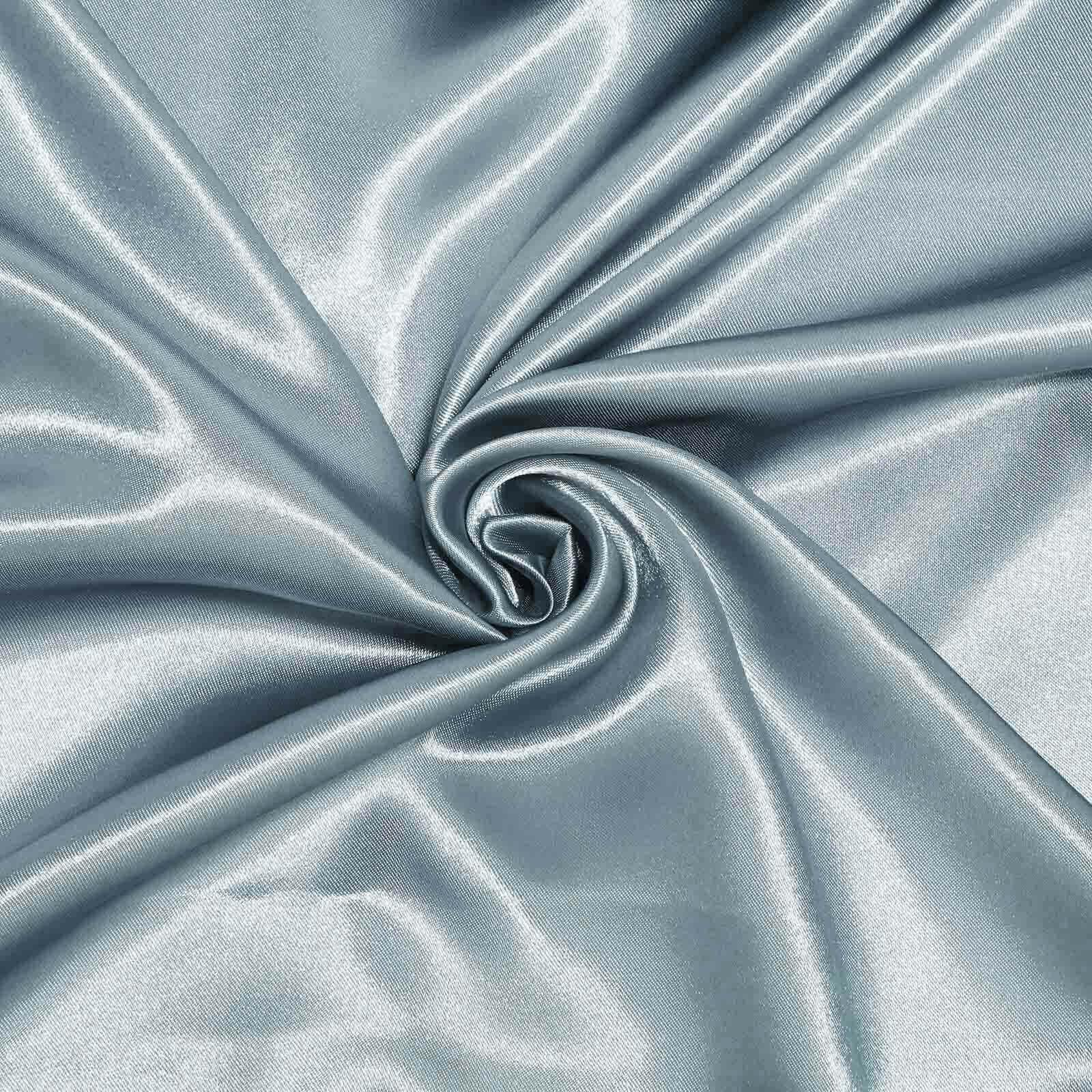 Satin Rectangular 60x126 Tablecloth Dusty Blue - Smooth and Lustrous Table Cover