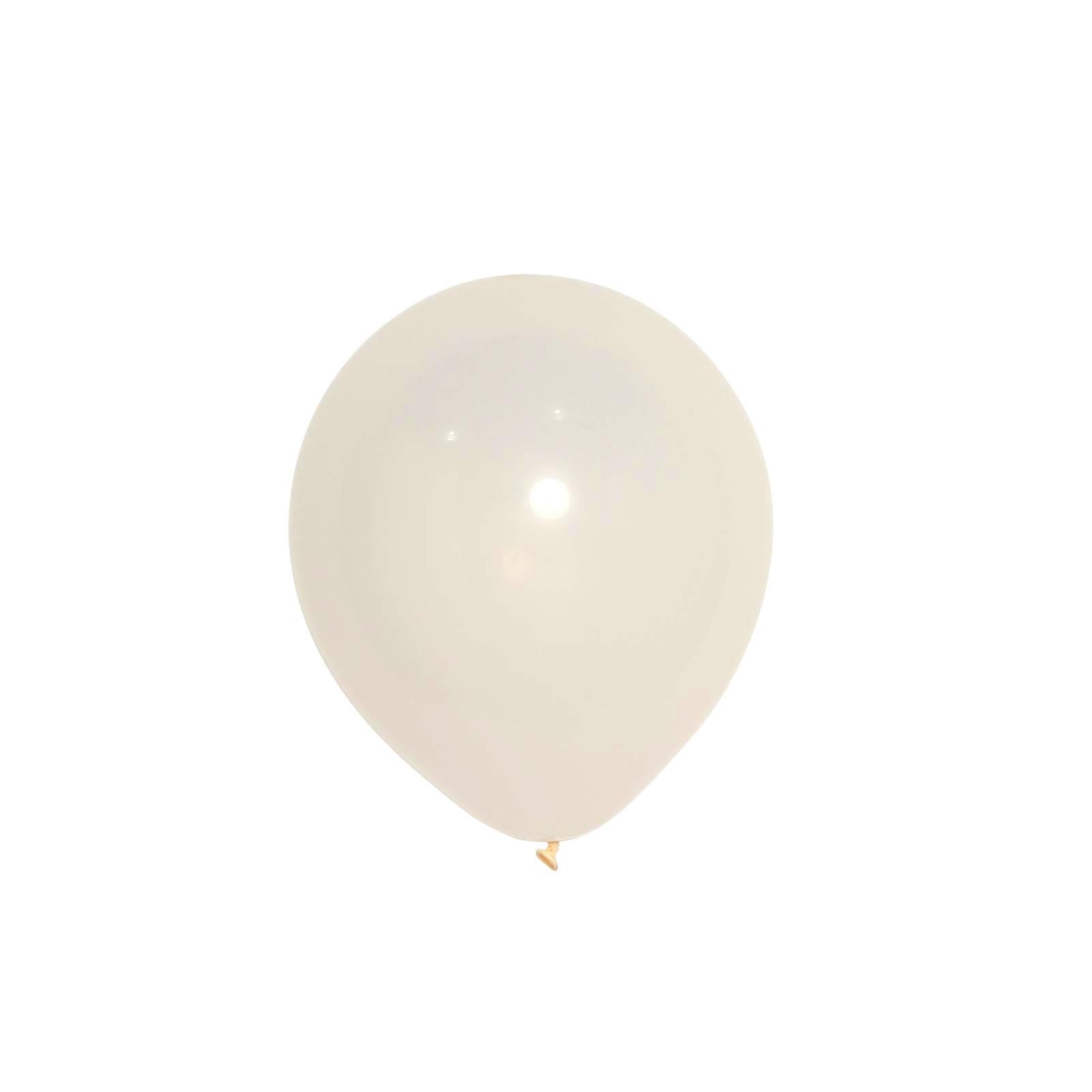 25 Pack 10 Matte Pastel Off White Helium Air Latex Party Balloons