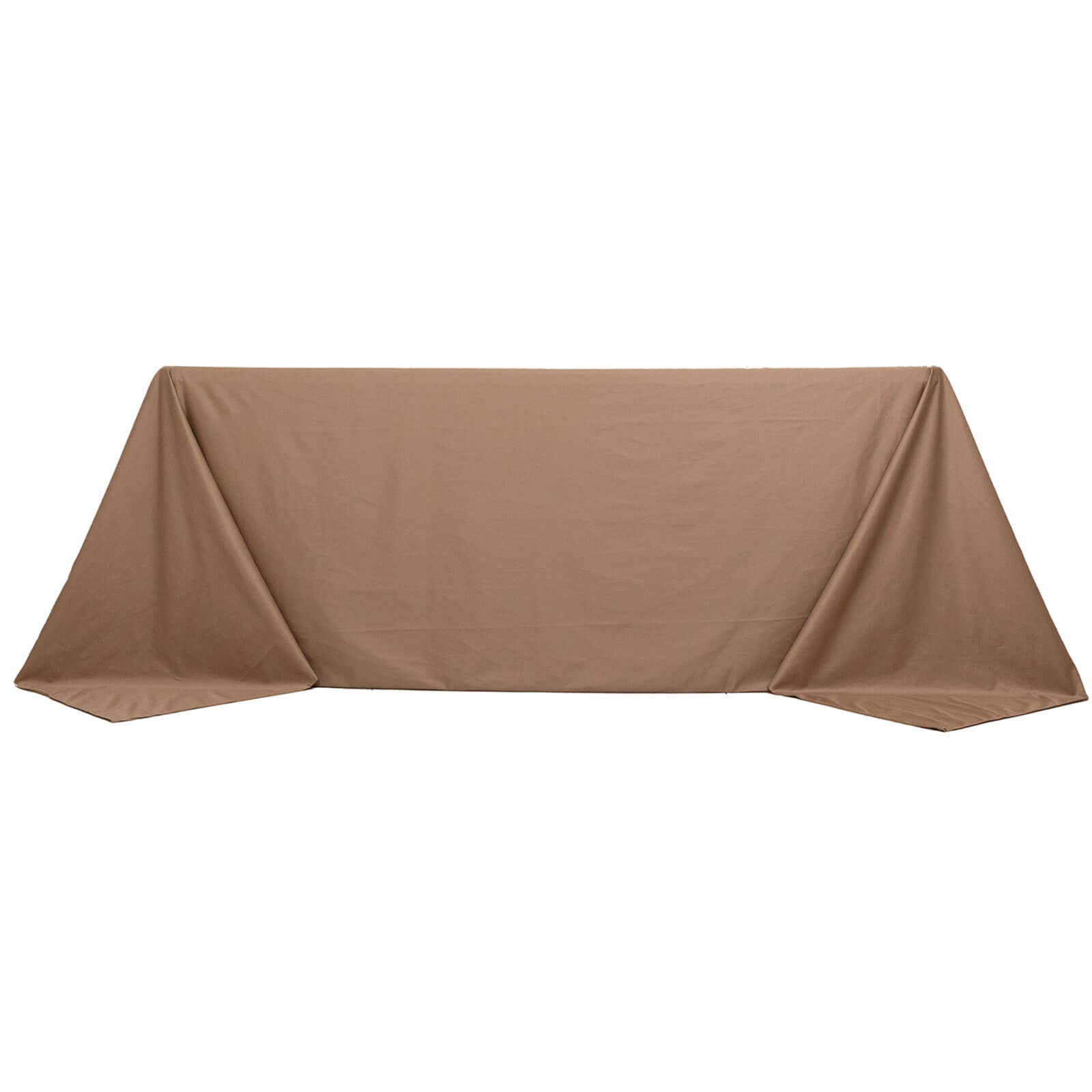 Premium Scuba Rectangular 90x132 Tablecloth Nude - Wrinkle Free, Stain Resistant & Seamless Table Cover