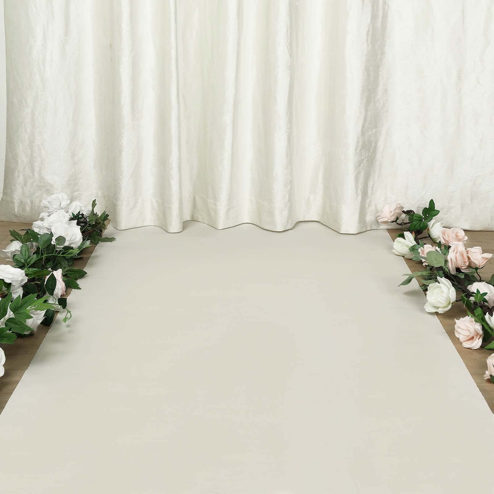 40x100ft Ivory PVC Aisle Runner