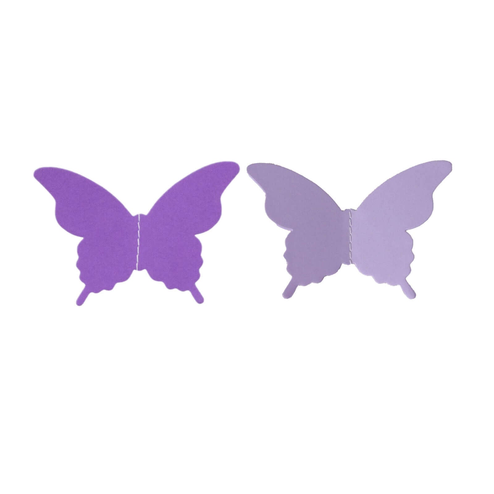 2 Pack 9ft Purple 3D Paper Butterfly Hanging Garland Streamers, Party String Banners