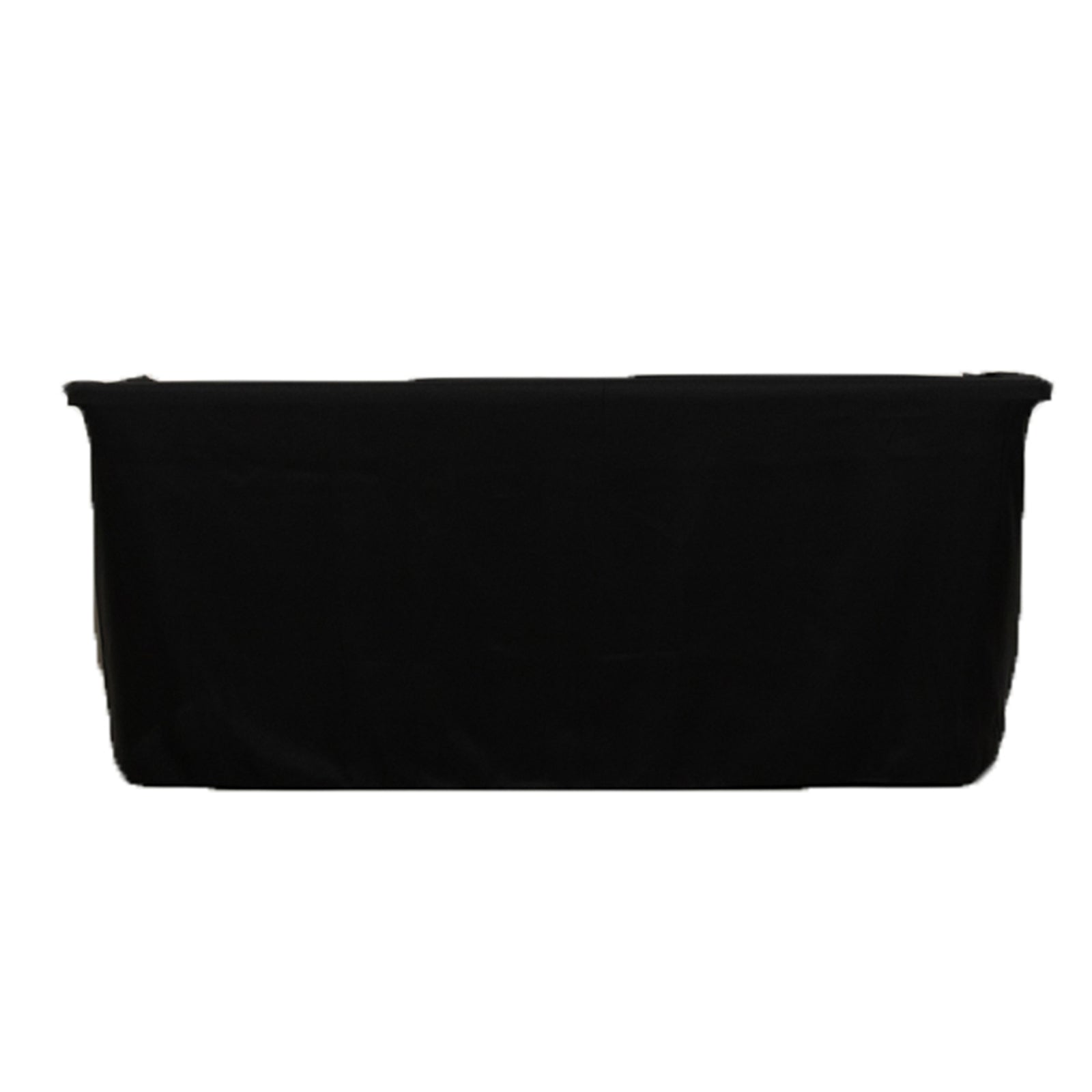 Fitted Polyester 72x24x30 Rectangle Tablecloth Black - Perfect Fit for Special Size Tables