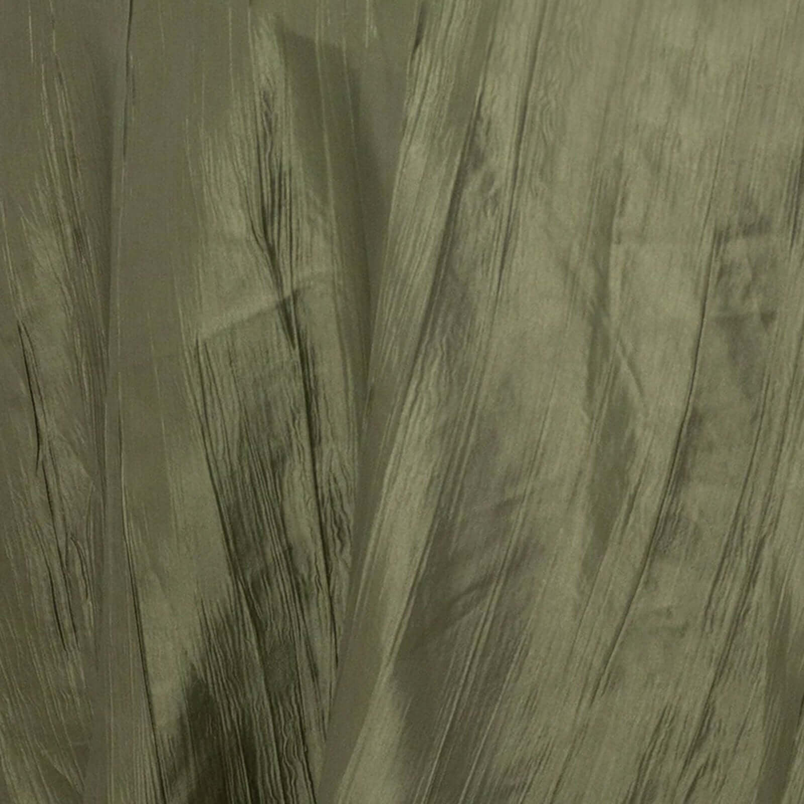 Taffeta 90x156 Rectangle Tablecloth Dusty Sage Green - Accordion Crinkle Seamless Table Cover