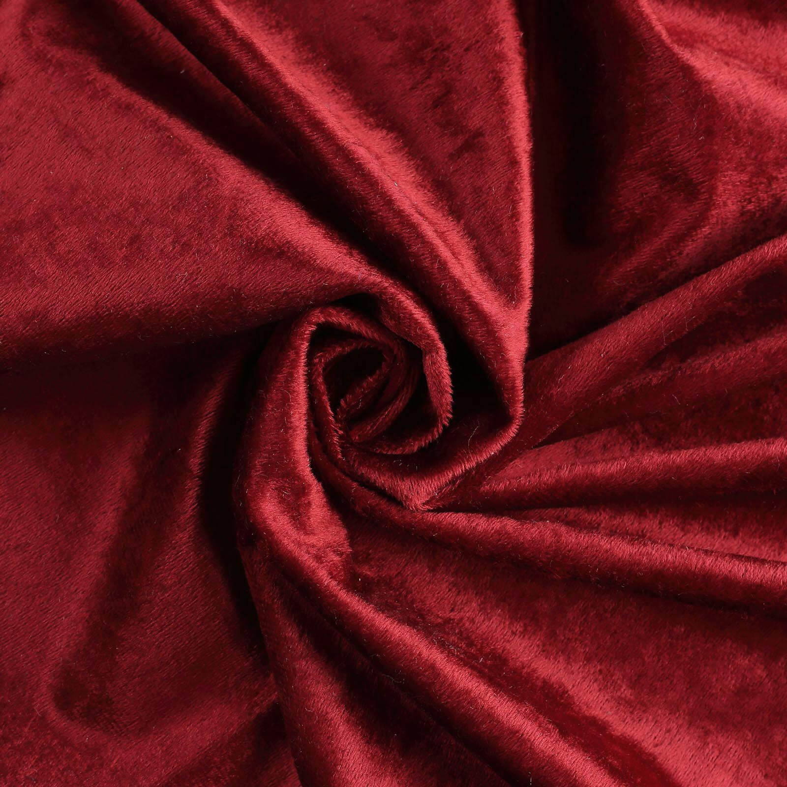 Premium Velvet 120 Round Tablecloth Burgundy - Reusable Soft & Seamless Table Cover