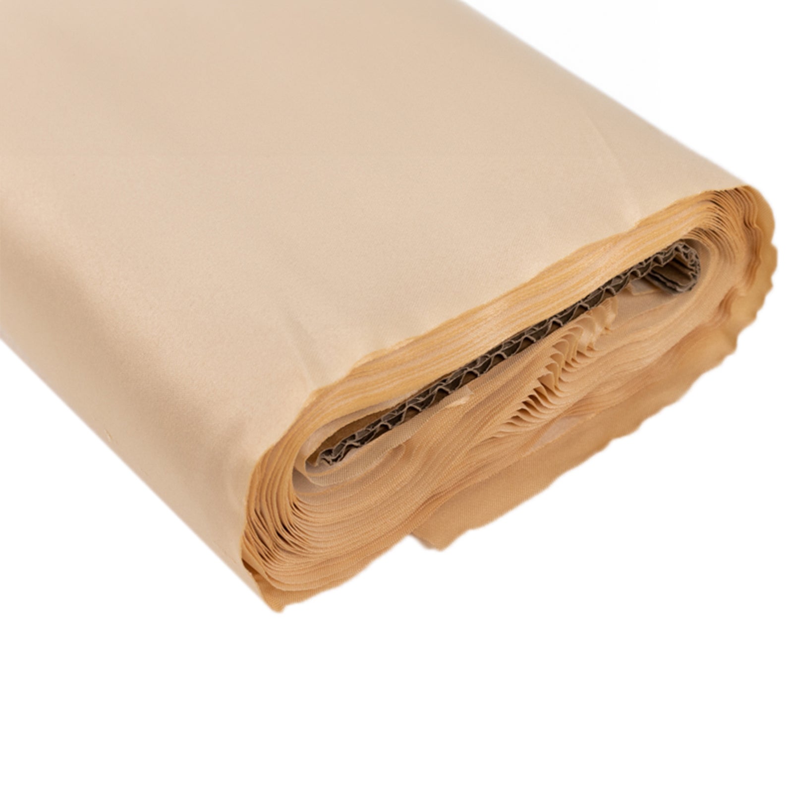 54x10 Yards Beige Lamour Satin Fabric Bolt, Heavy Matte Satin Fabric By The Yard