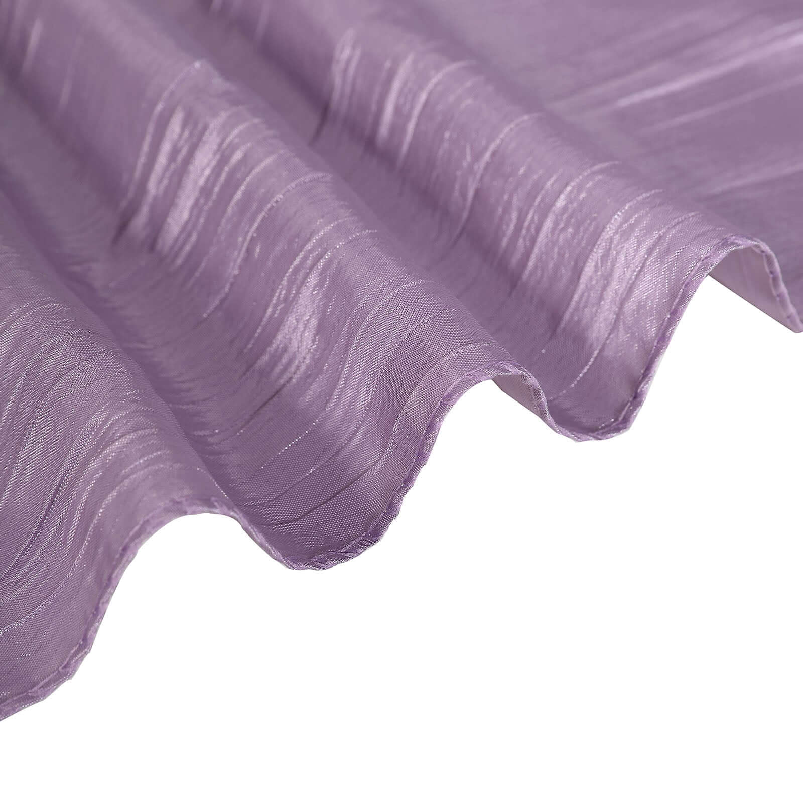 Taffeta 12x108 Table Runner Violet Amethyst - Accordion Crinkle Design