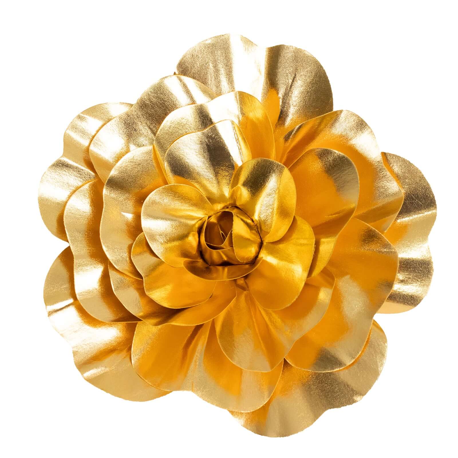 4 Pack 16 Large Metallic Gold Real Touch Artificial Foam DIY Craft Roses