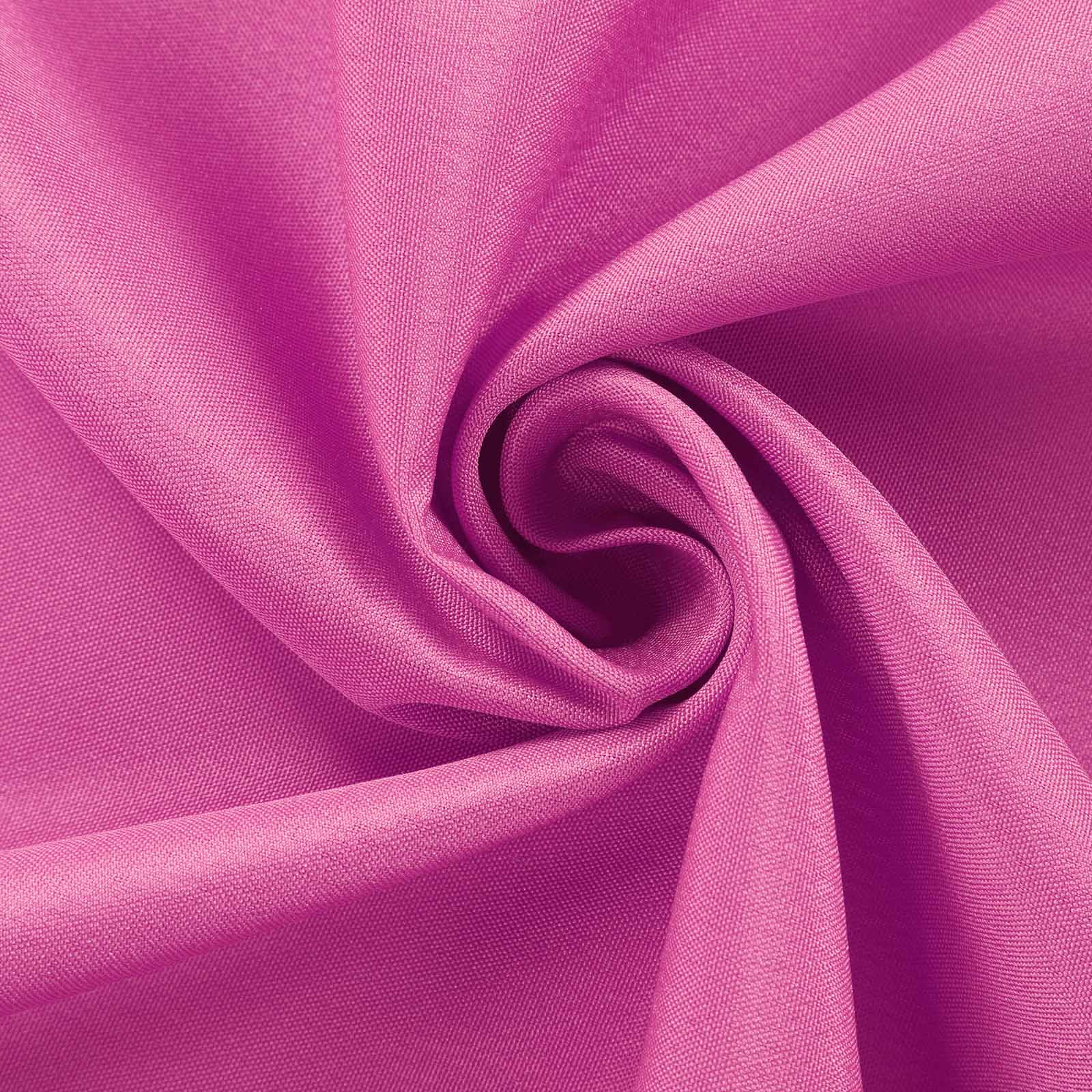 Polyester 54x54 Table Overlay Square Tablecloth Fuchsia - Wrinkle-Resistant & Durable Table Cover